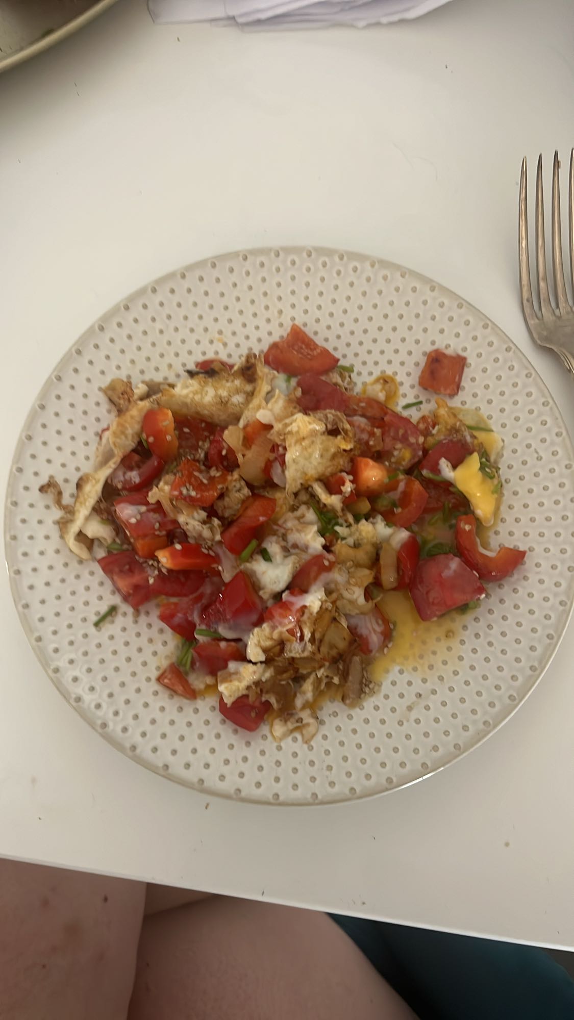 Salade tomate et oeuf