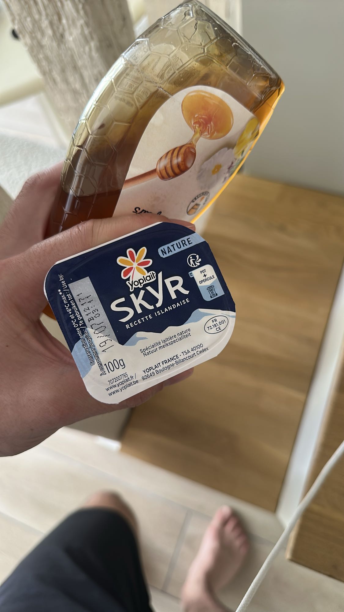 Skyr nature et miel