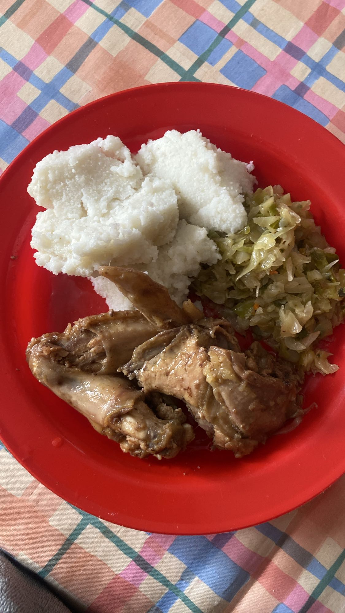 Ugali Chicken Cabbage