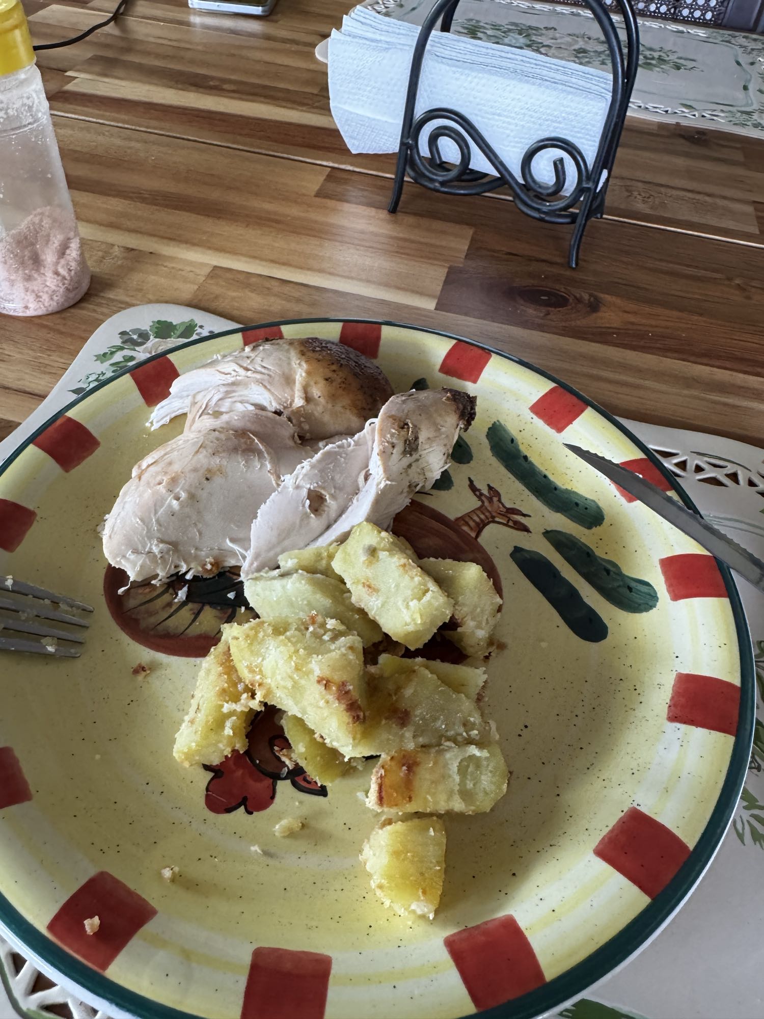 pollo con papas
