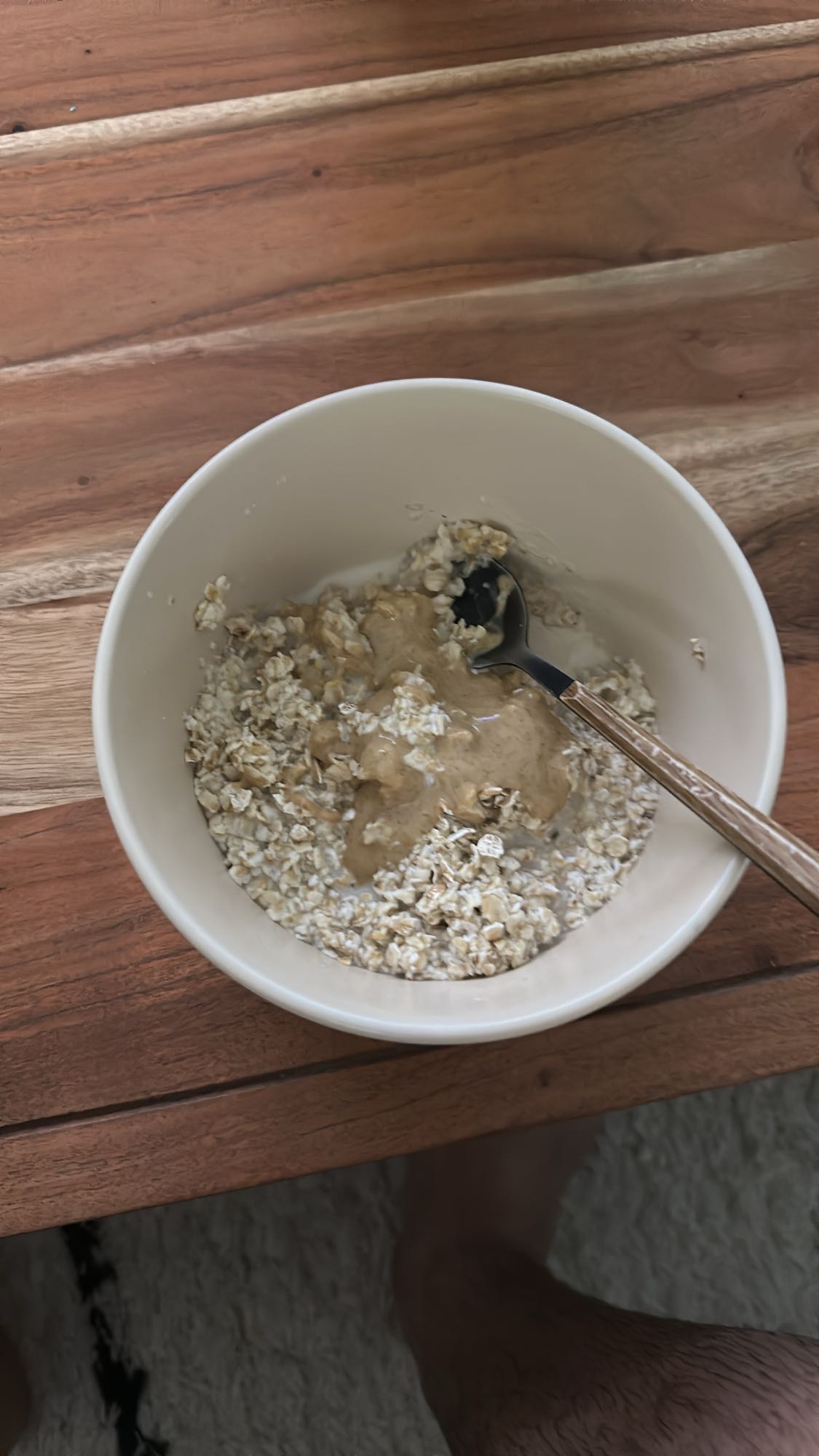 Porridge avoine cacahuète
