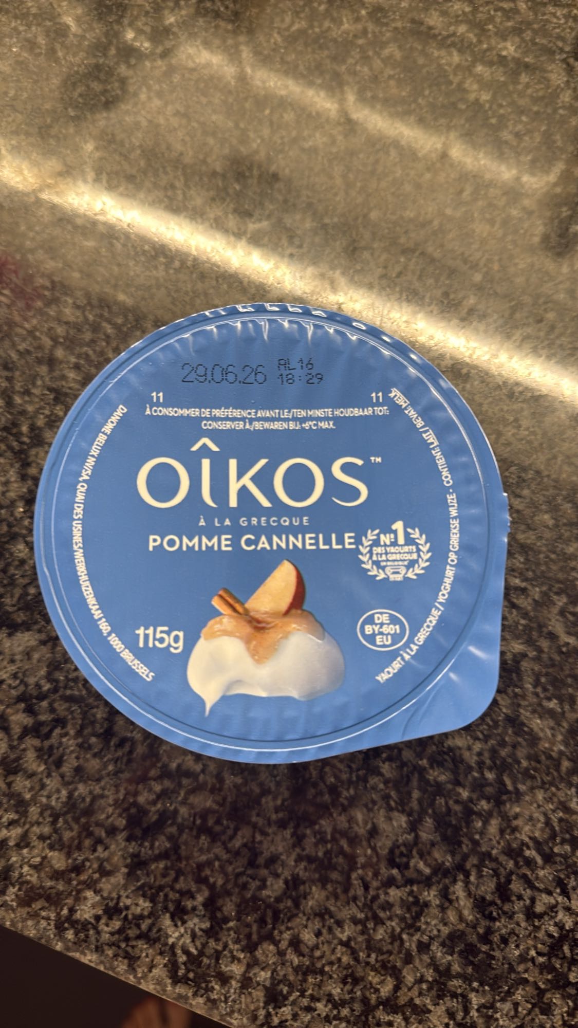 Griekse yoghurt appel