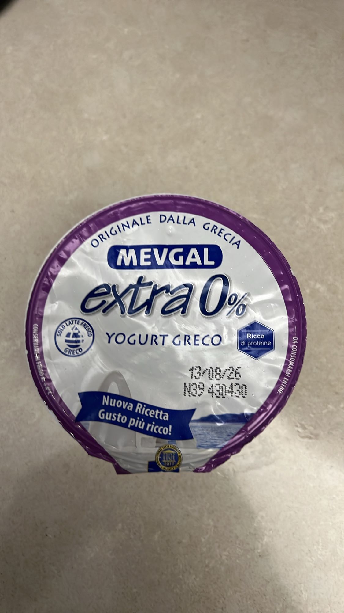 Yogurt greco 0%