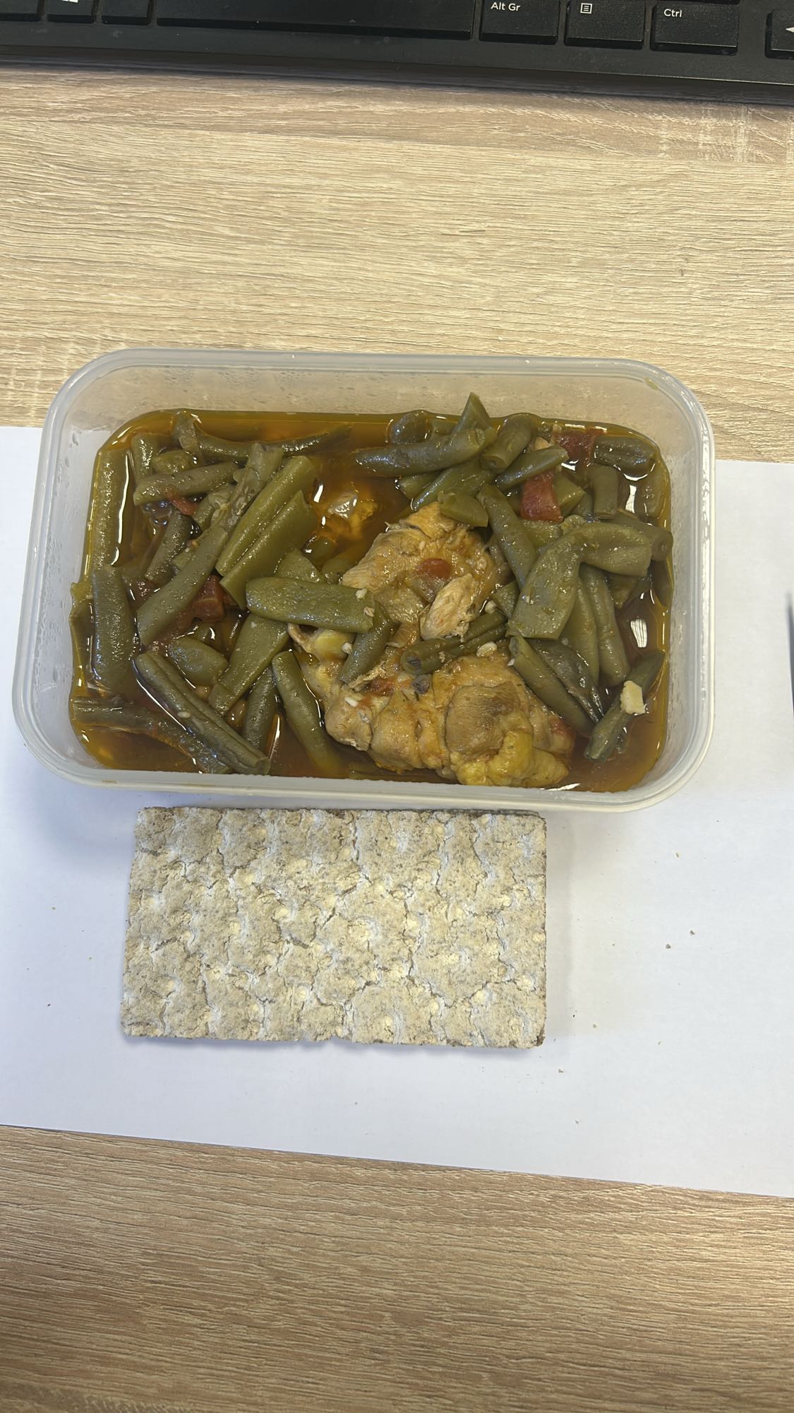 Fasole verde cu pui