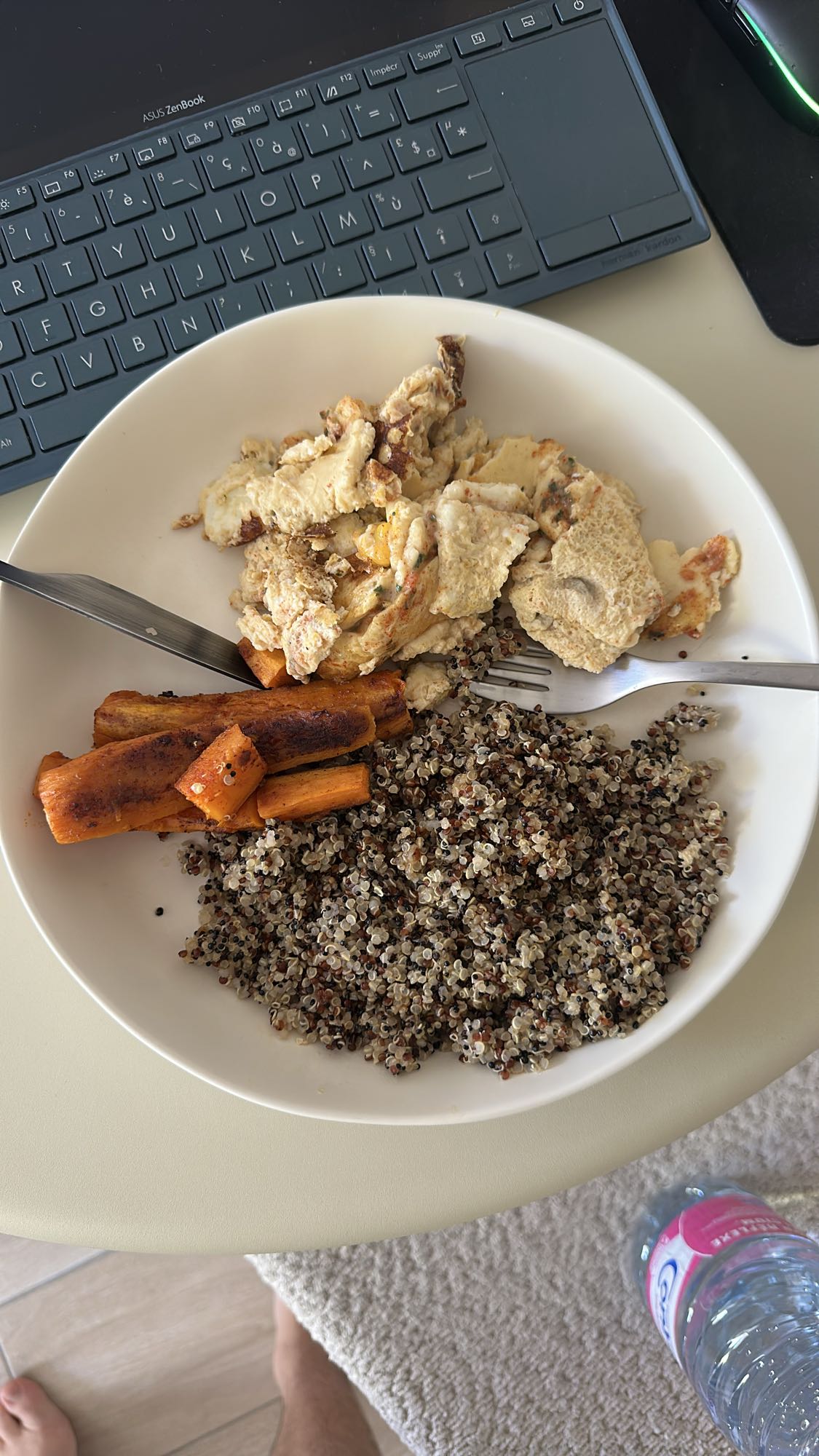 Quinoa 3 œufs patate douce