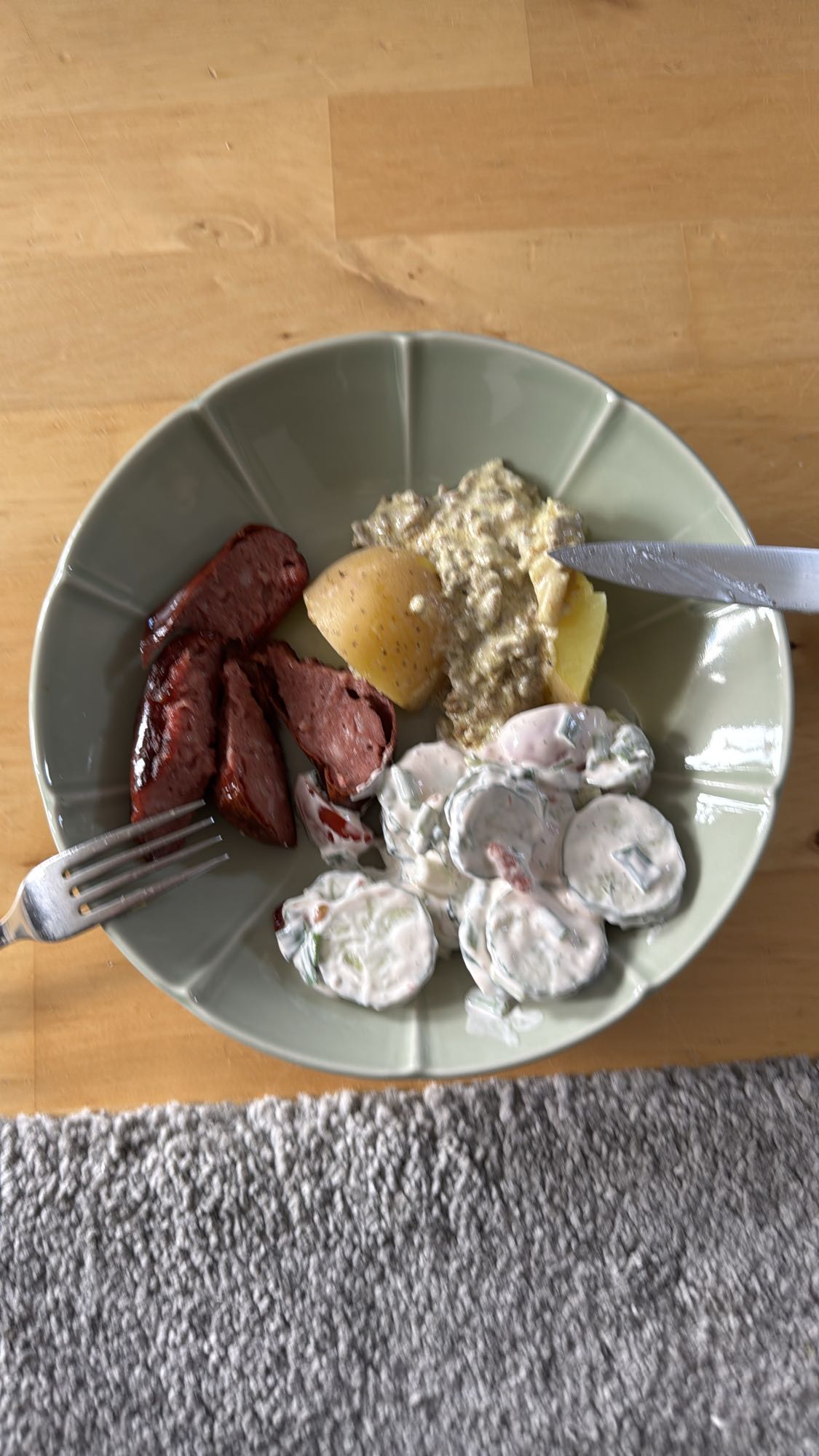 Sausage Potato Plate