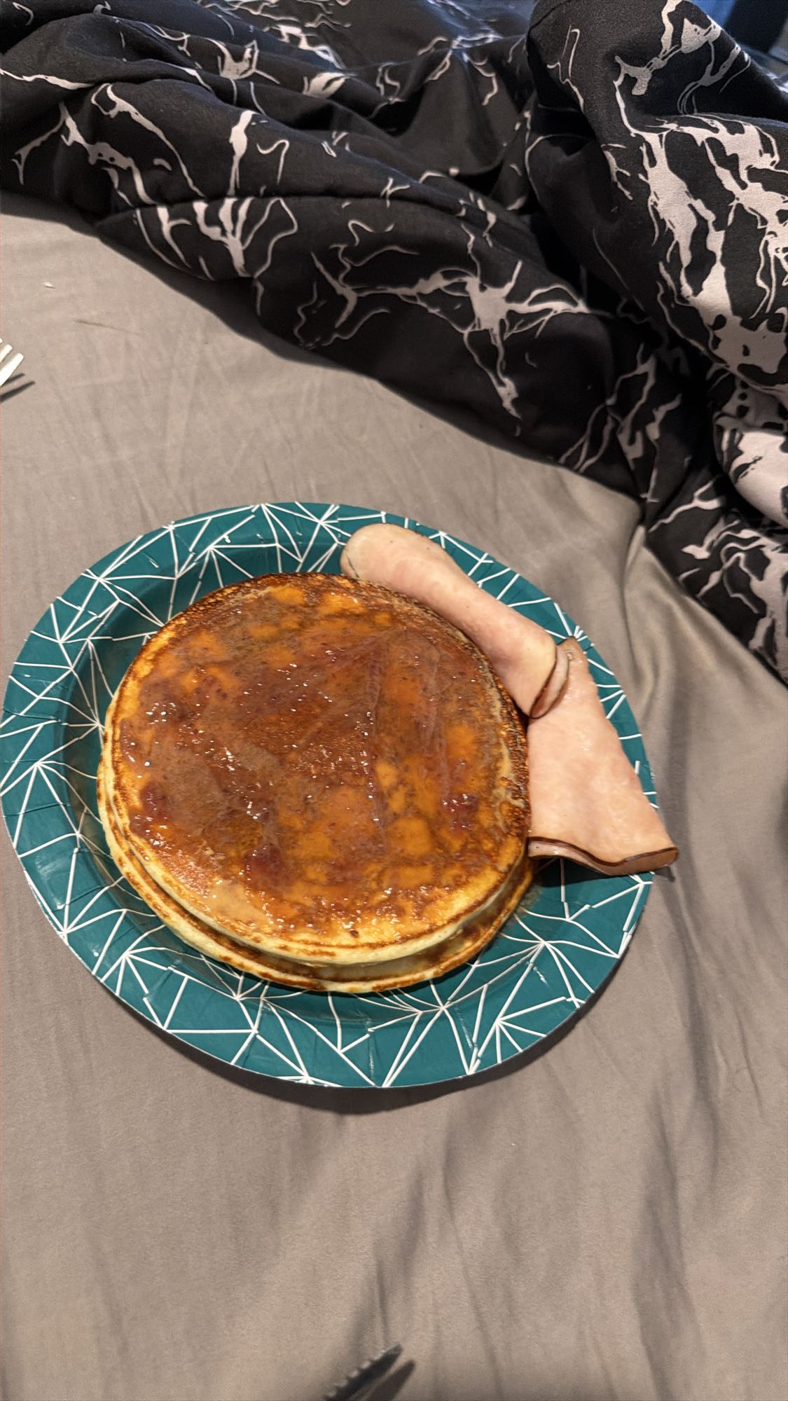 Panqueques con jamón