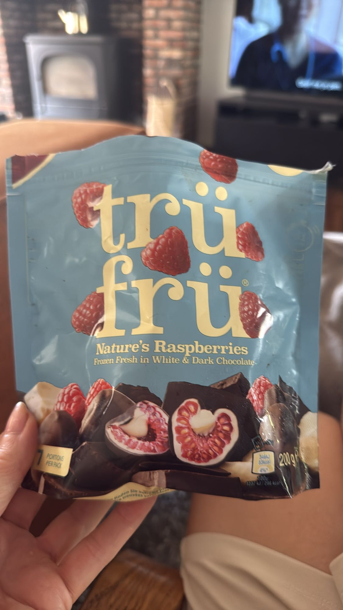 Frambozen met chocolade