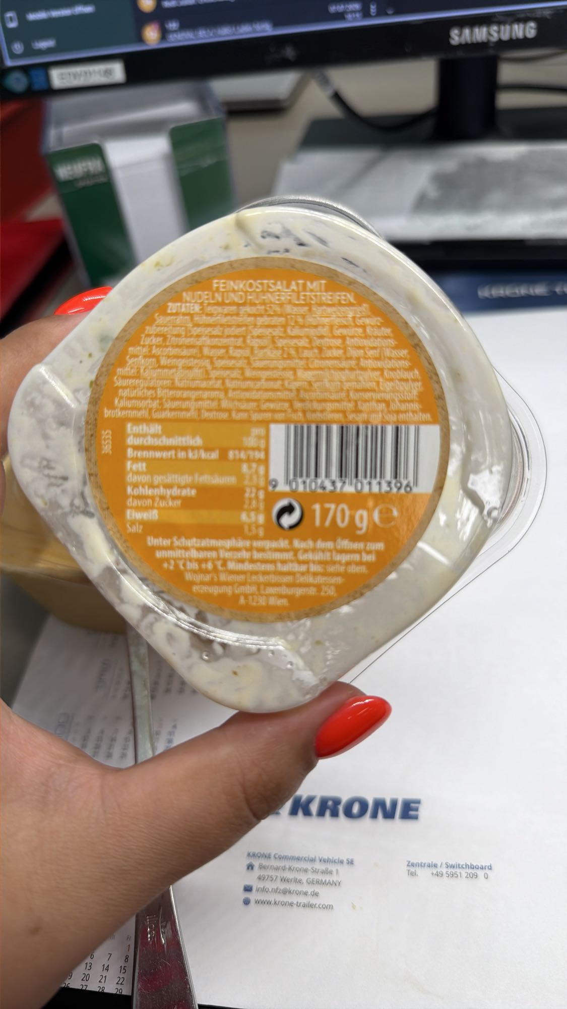 Feinkostsalat mit Nudeln