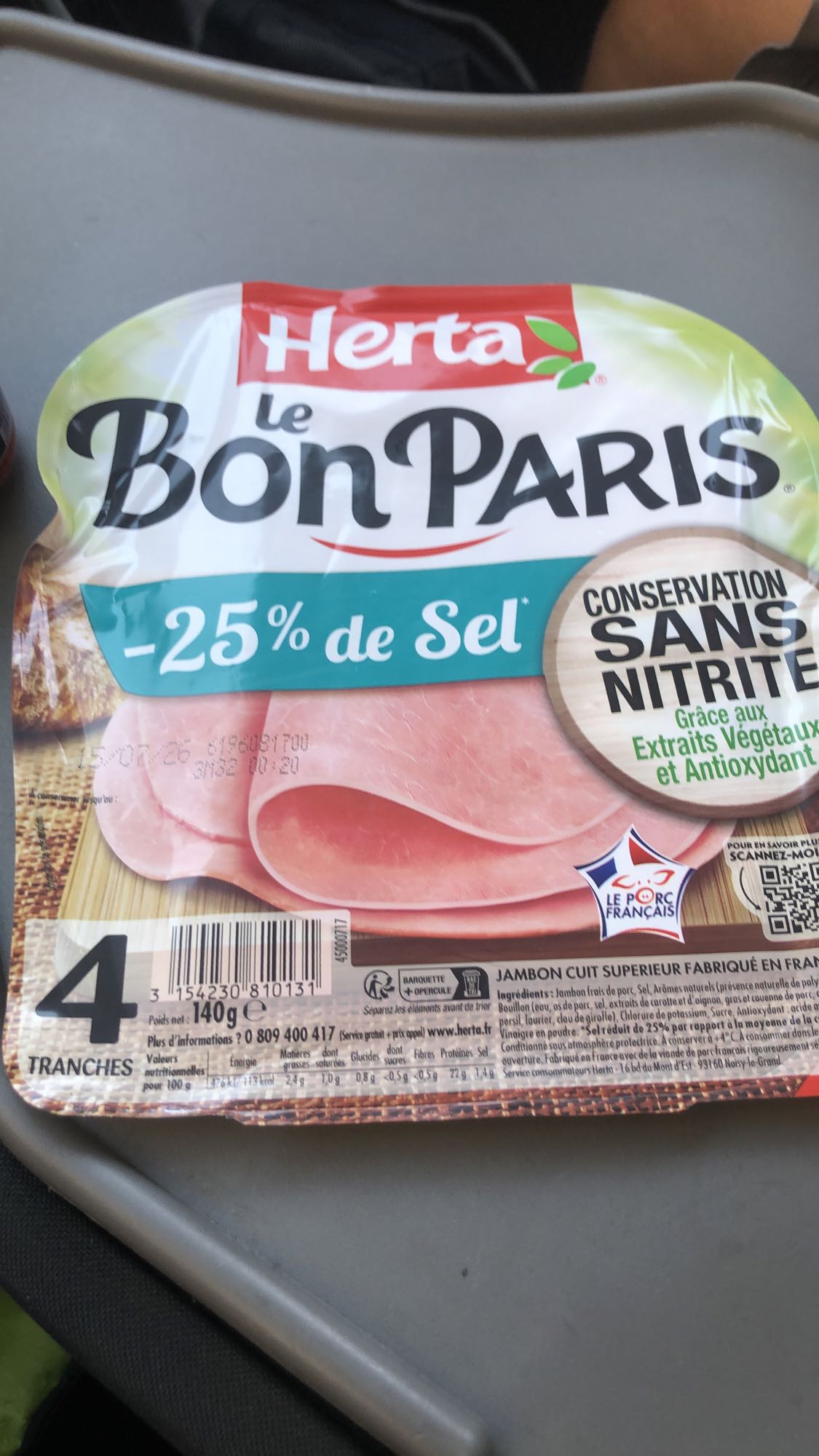 Jambon cuit supérieur