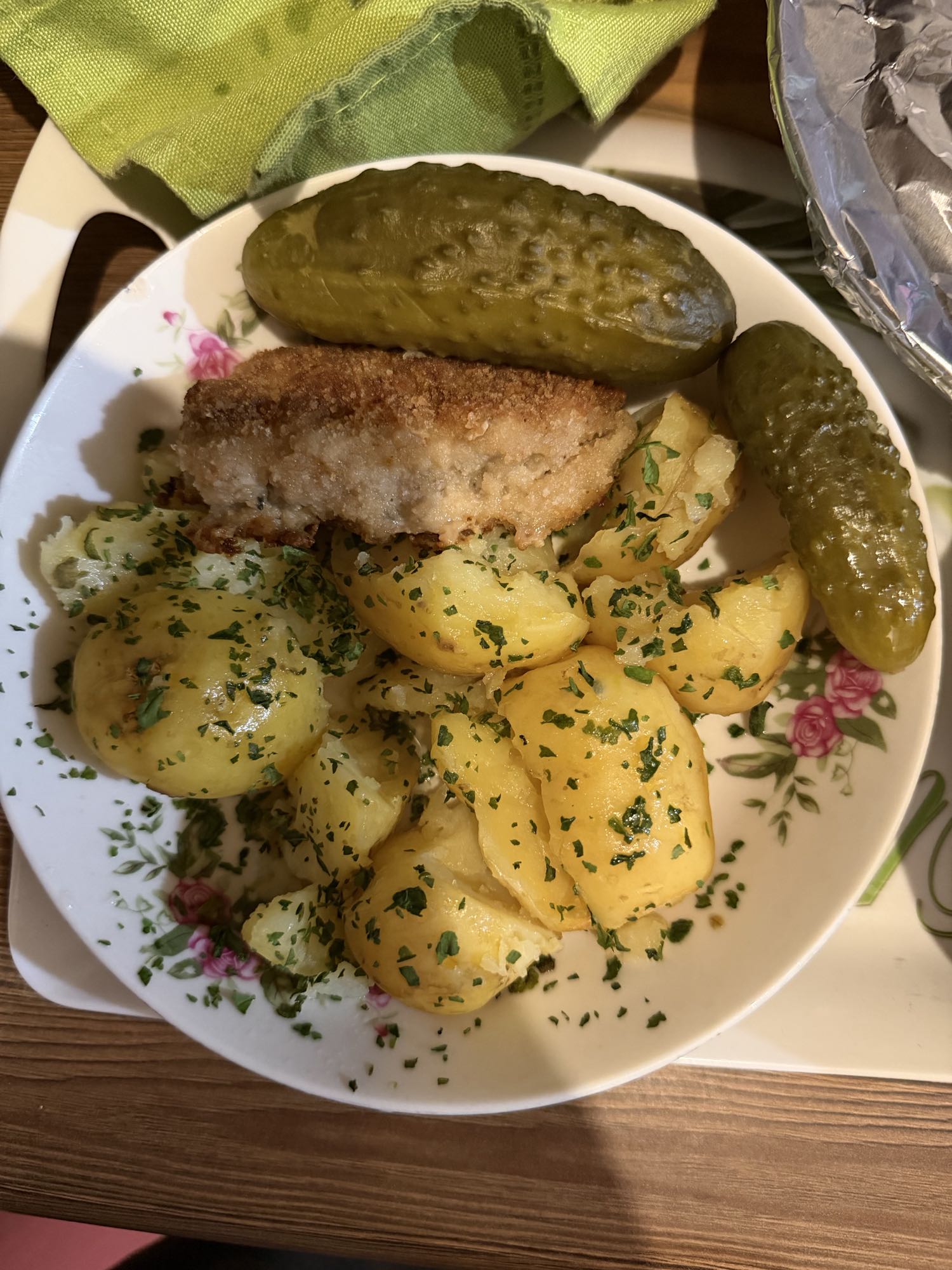 Kotlet z ziemniakami