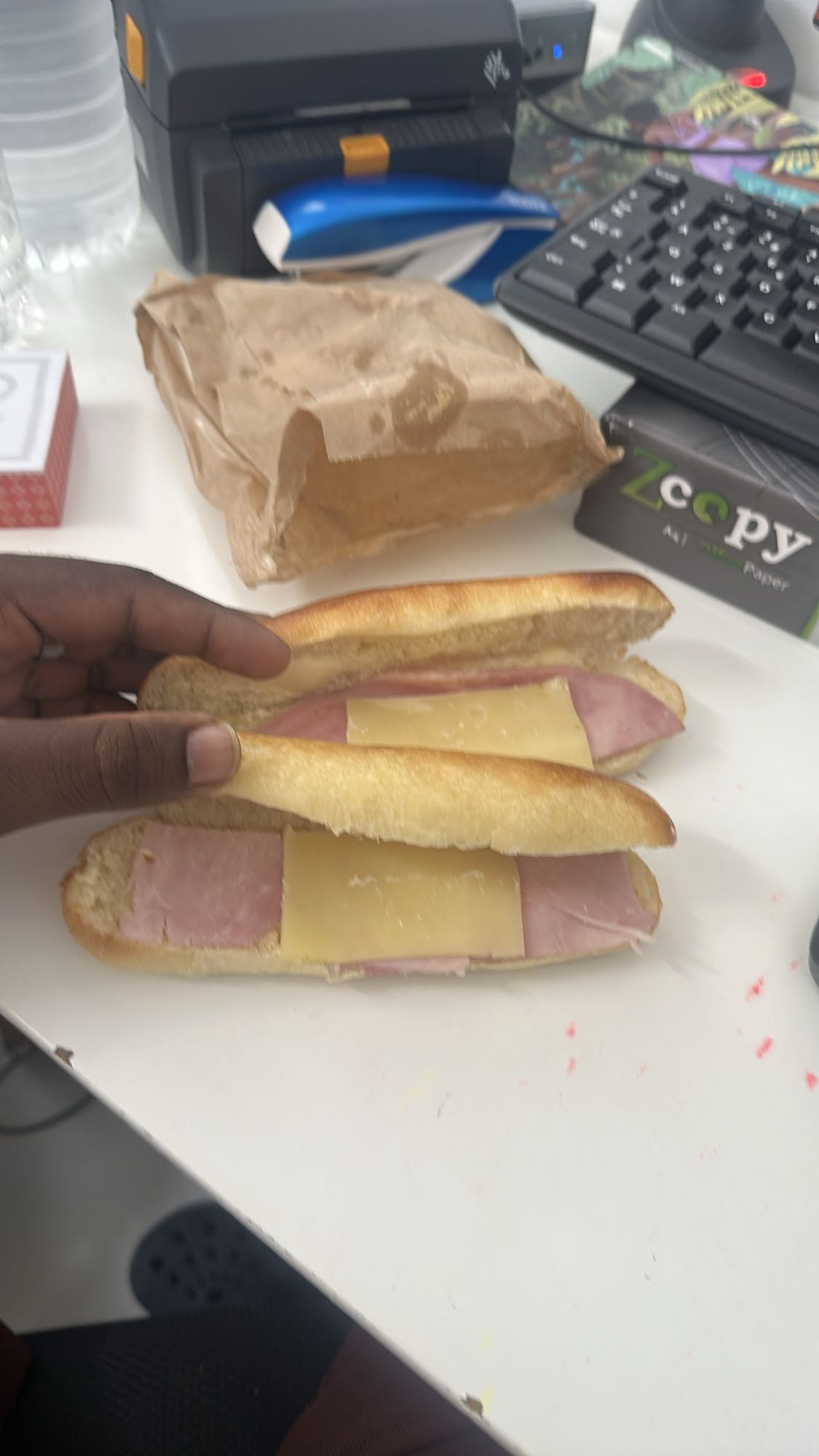 Sandwich jambon fromage