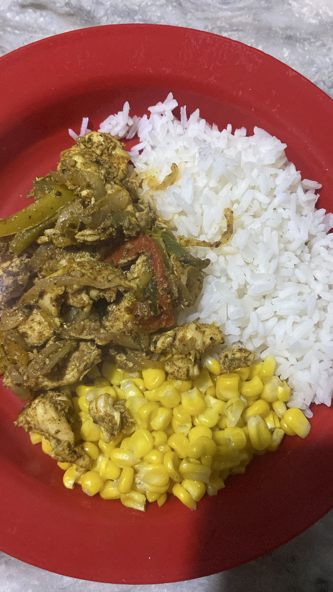 Chicken Rice and Corn