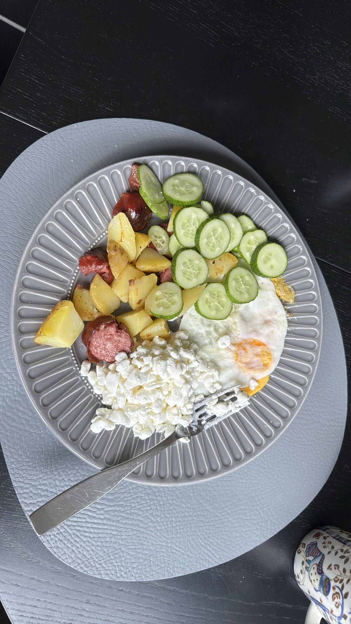 Egg Sausage Potato Plate