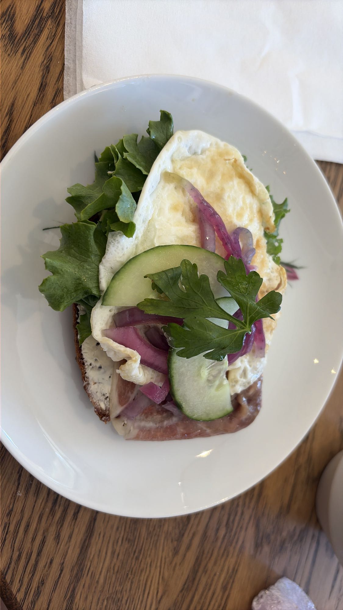 Smörgås med ägg och skinka