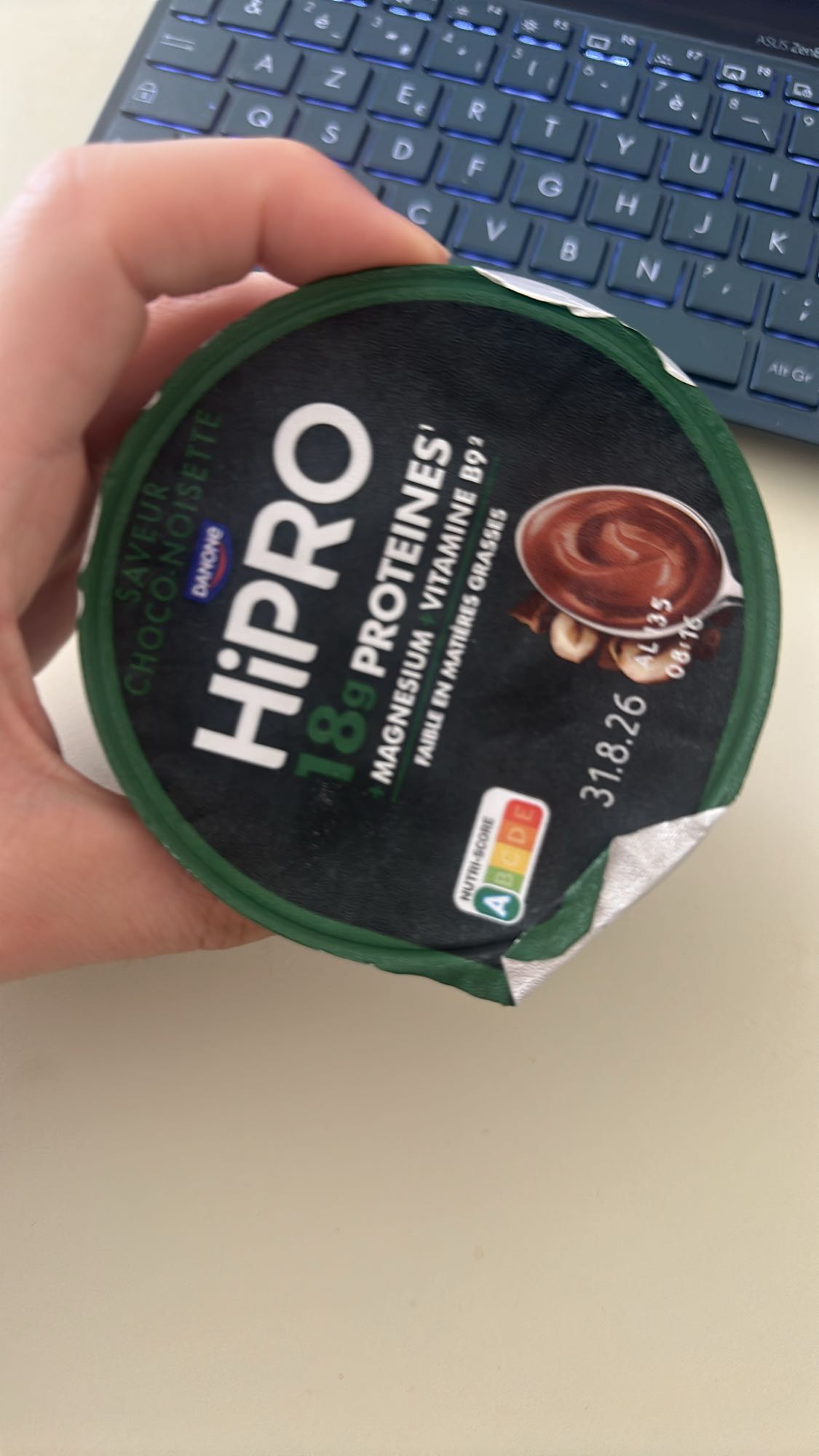 Dessert protéiné choco