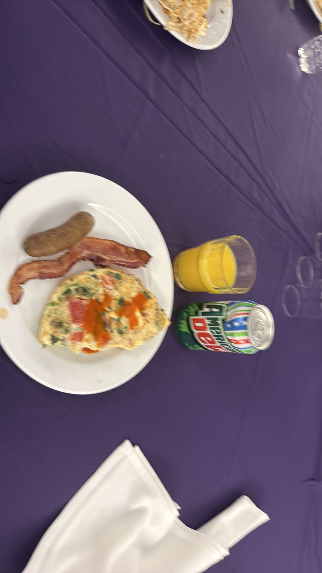 Omelet Bacon Sausage