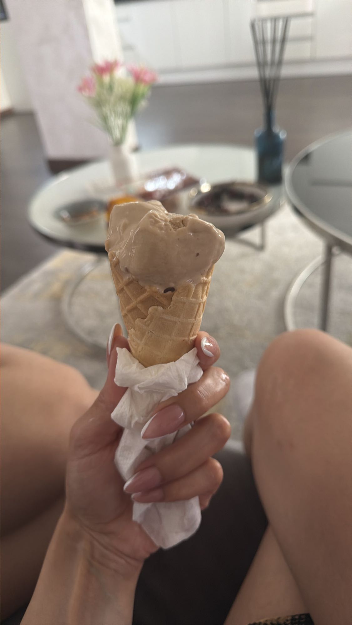 мороженое в рожке