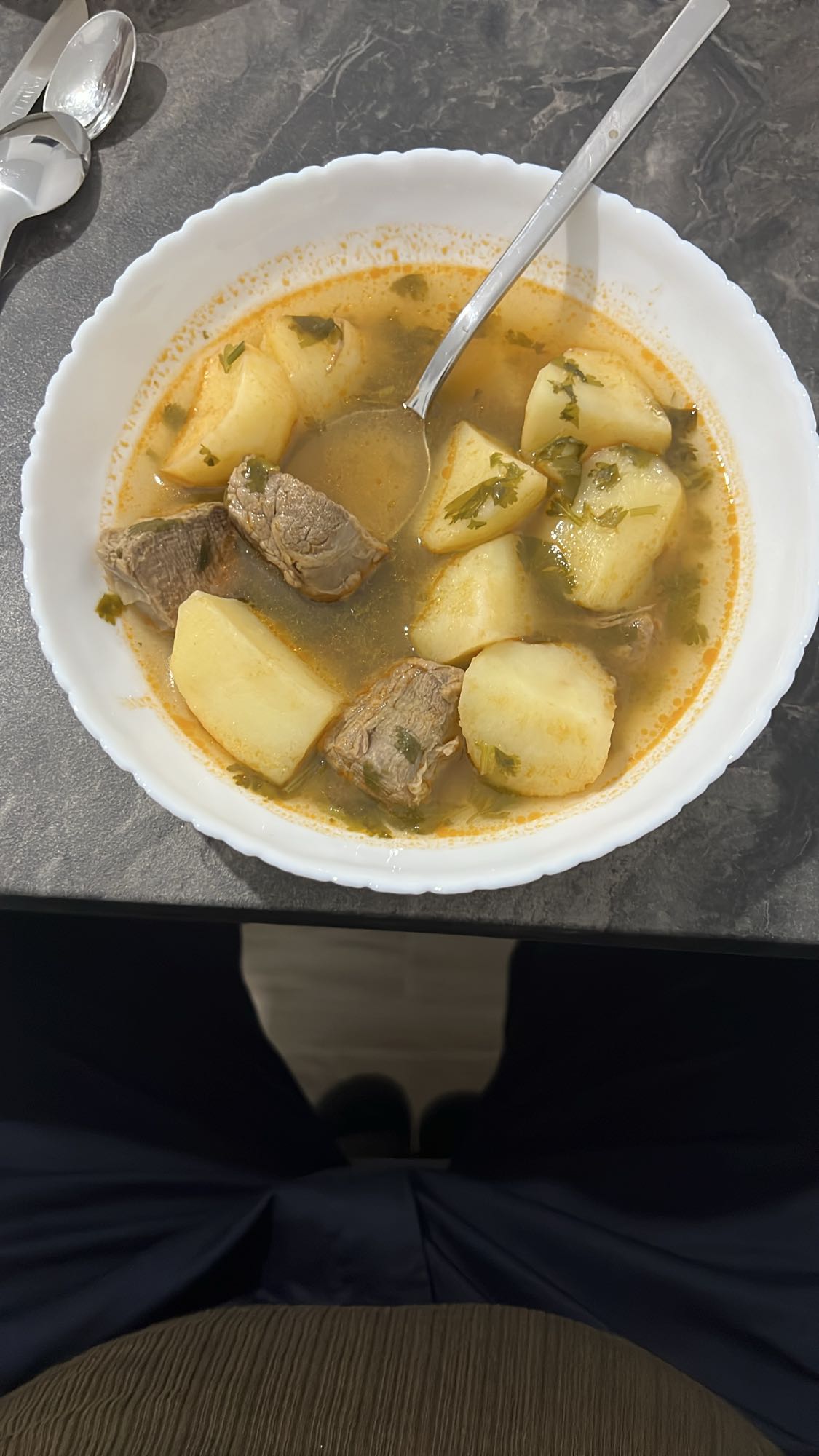 մսով կարտոֆիլով ապուր