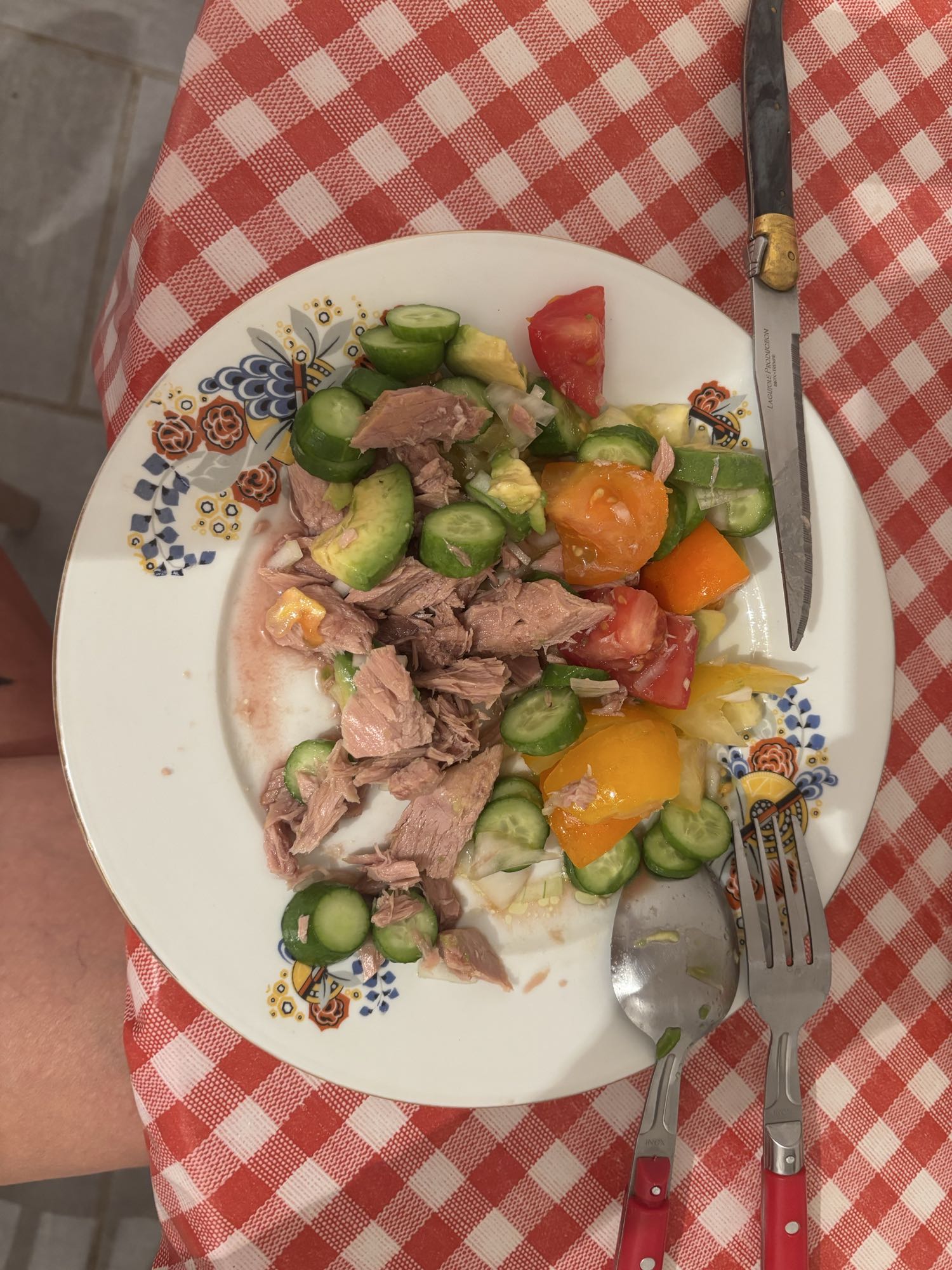 Salade de thon et légumes