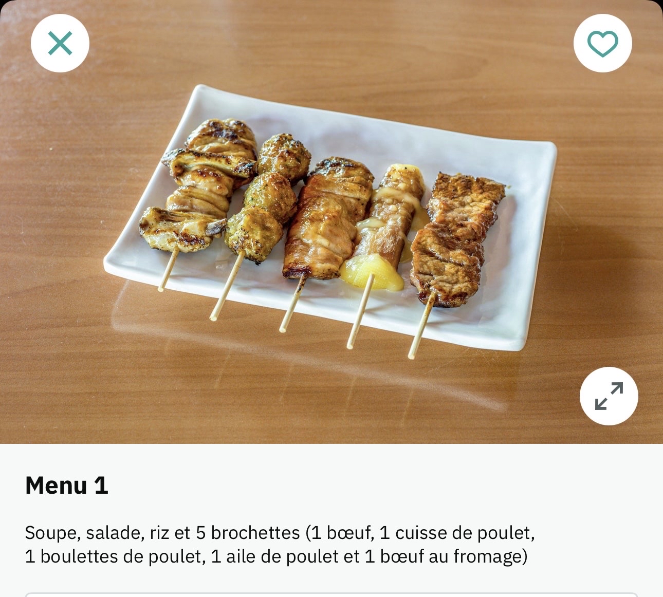 Assortiment de brochettes