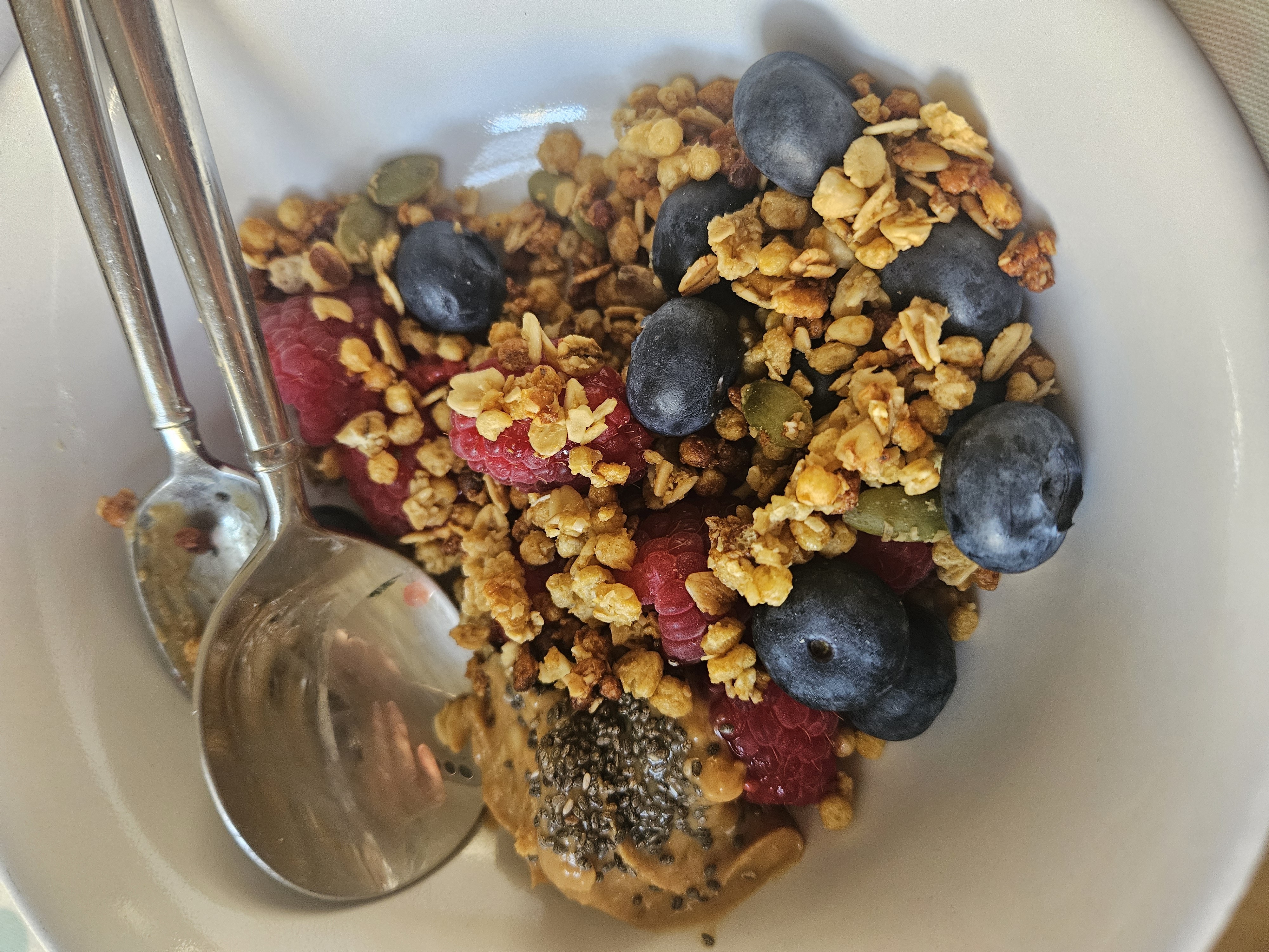 High Protein Berry Granola Bowl