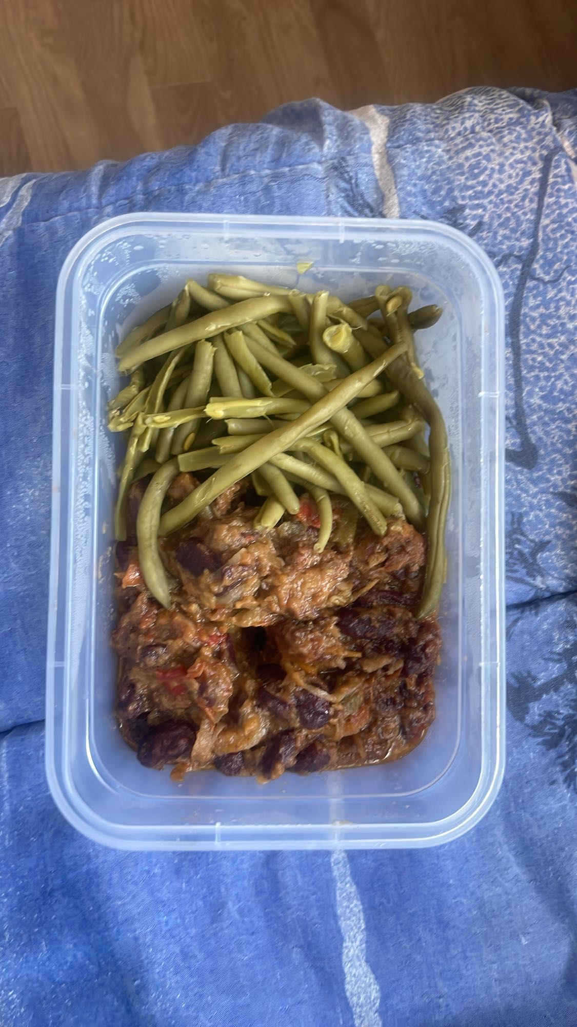 Haricots verts et poulet