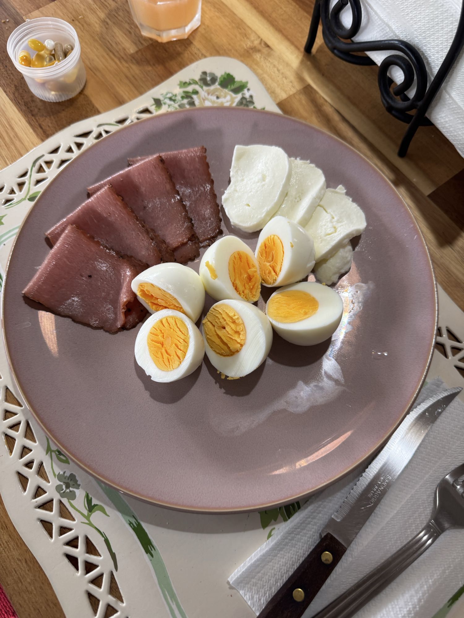 huevos con jamón y queso