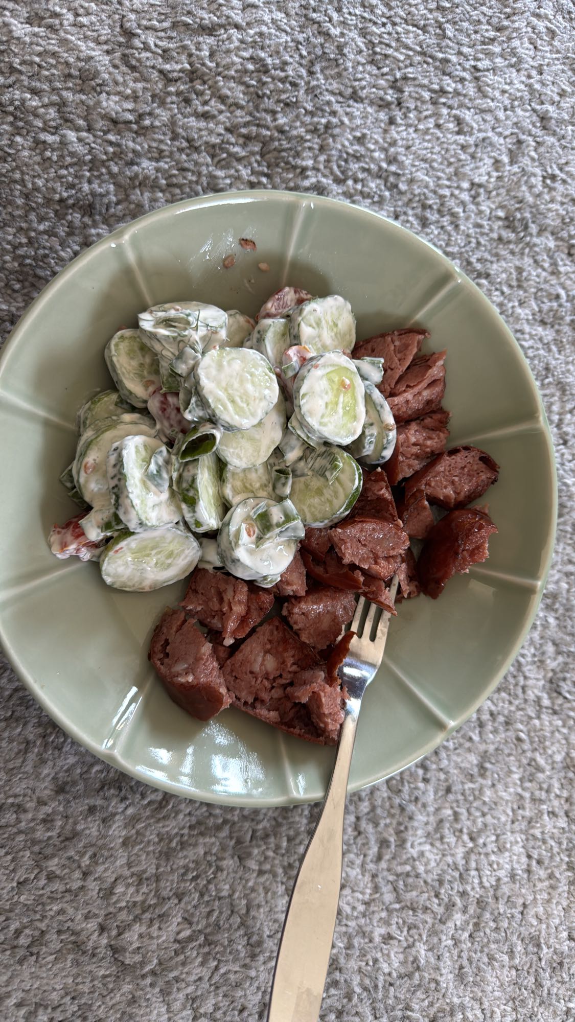 Sausage Cucumber Salad