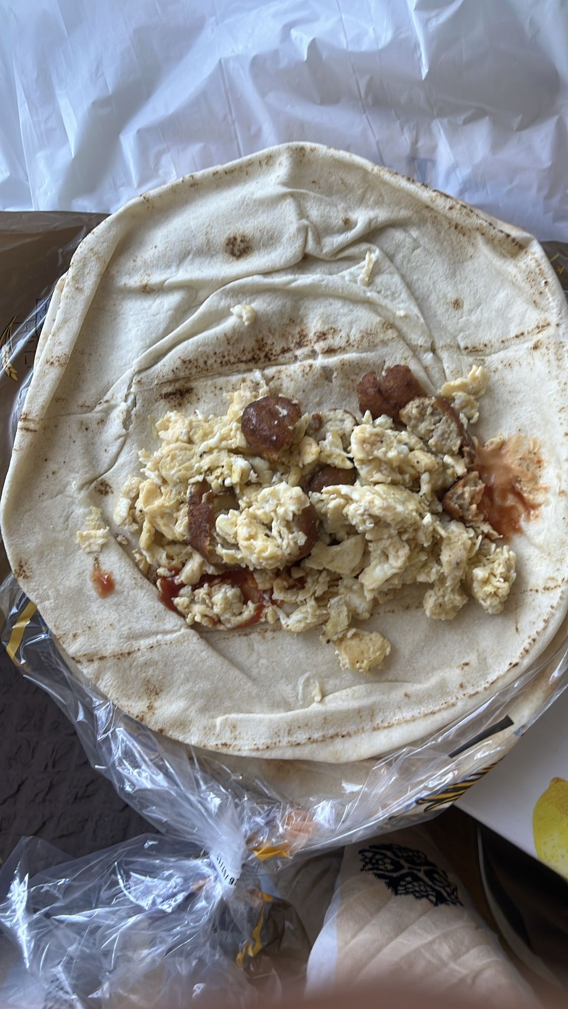 Egg Sausage Flatbread