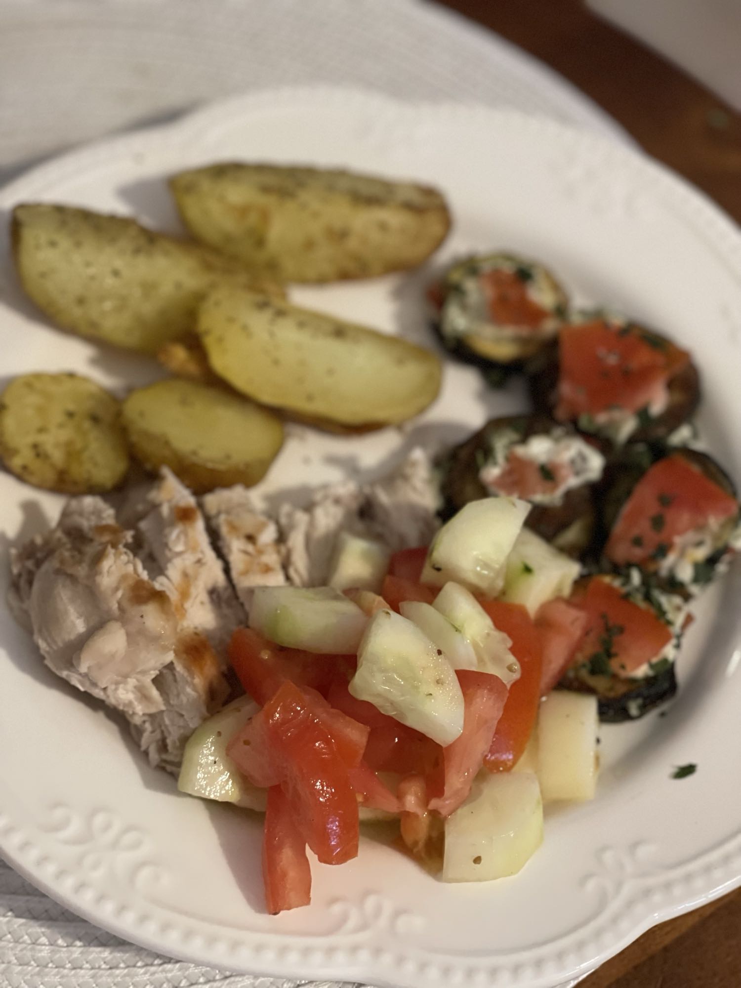 Курица с картофелем