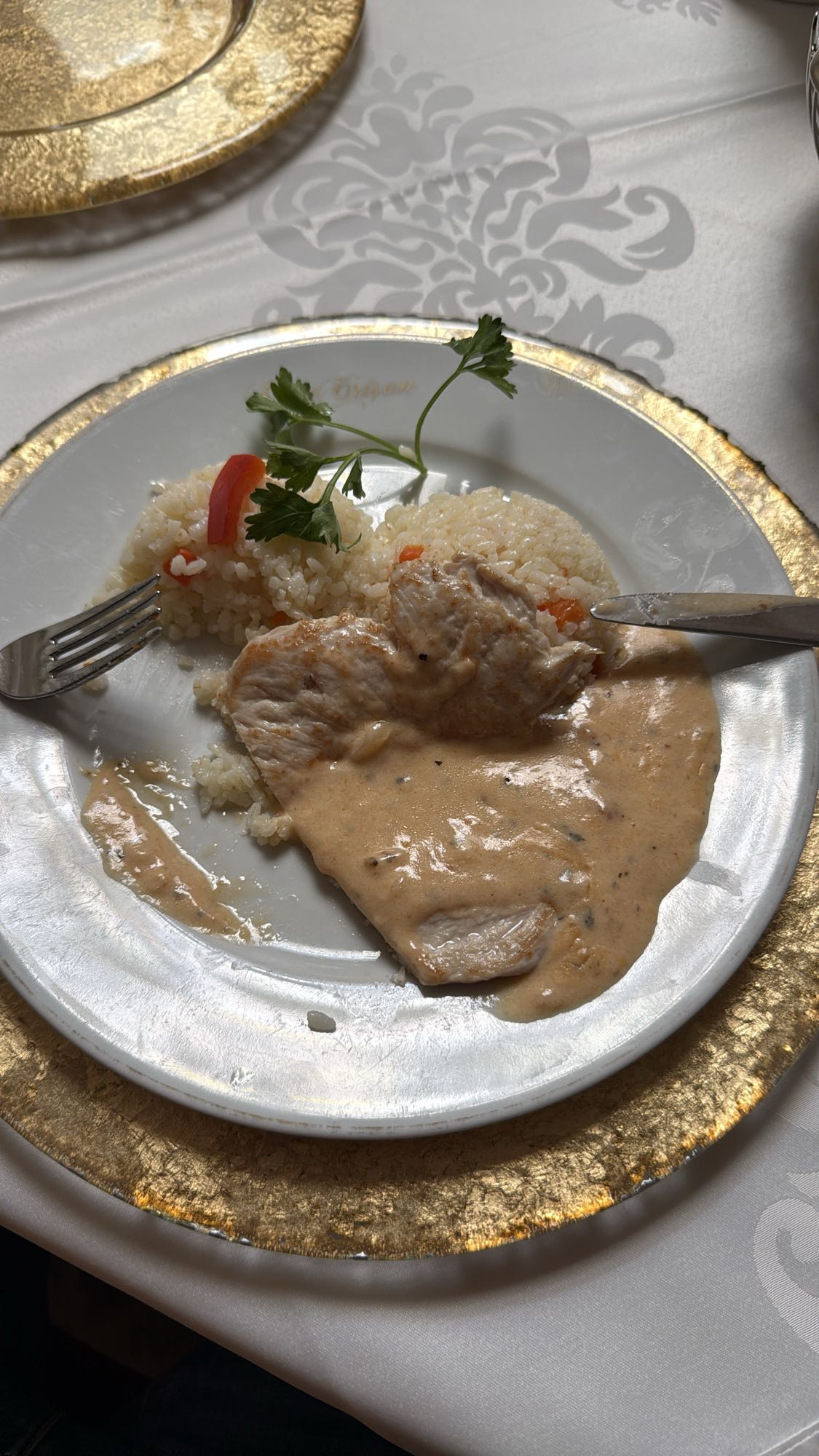 Chicken Rice with Sauce