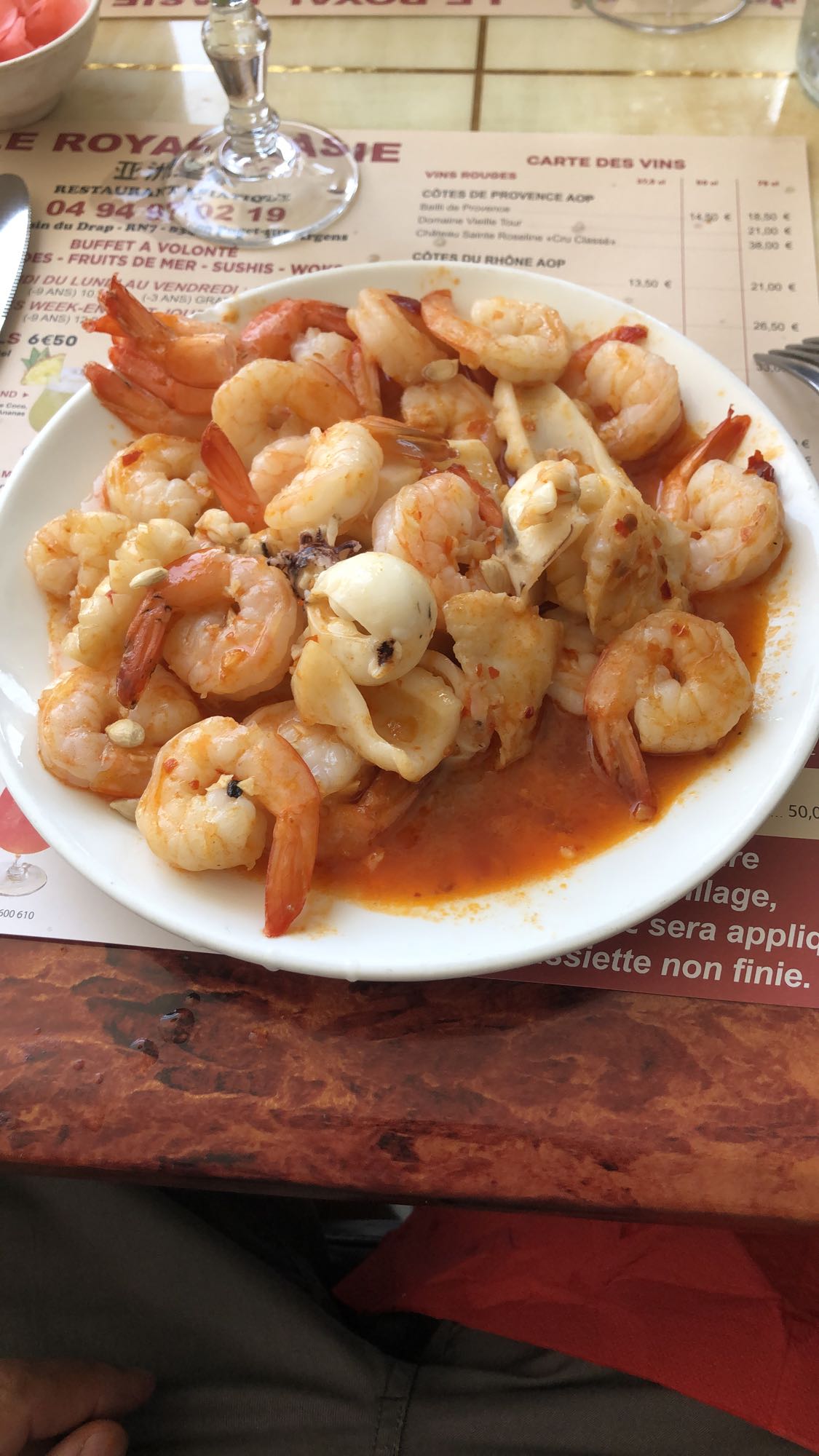 Fruits de mer épicés