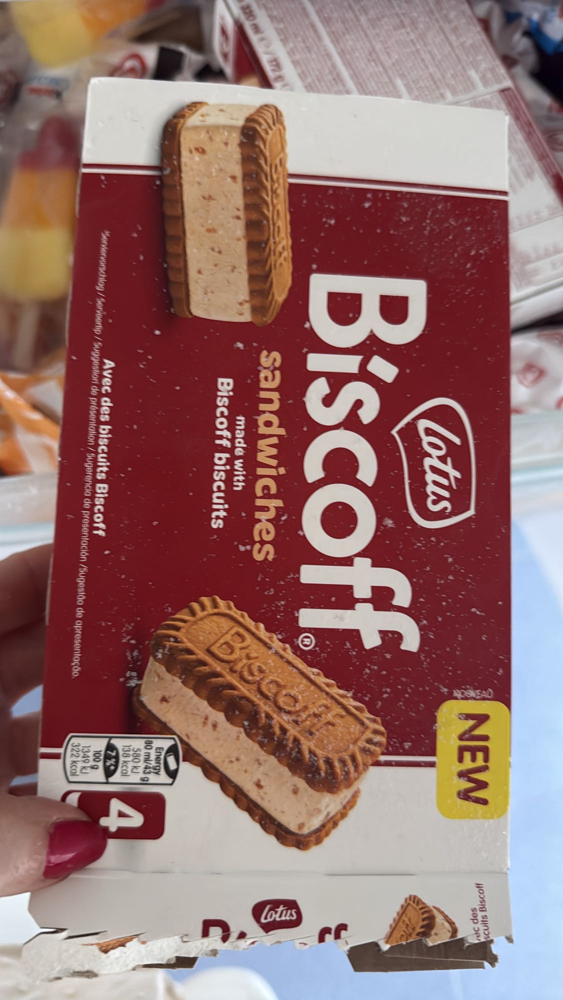 Biscoff ijskoekje