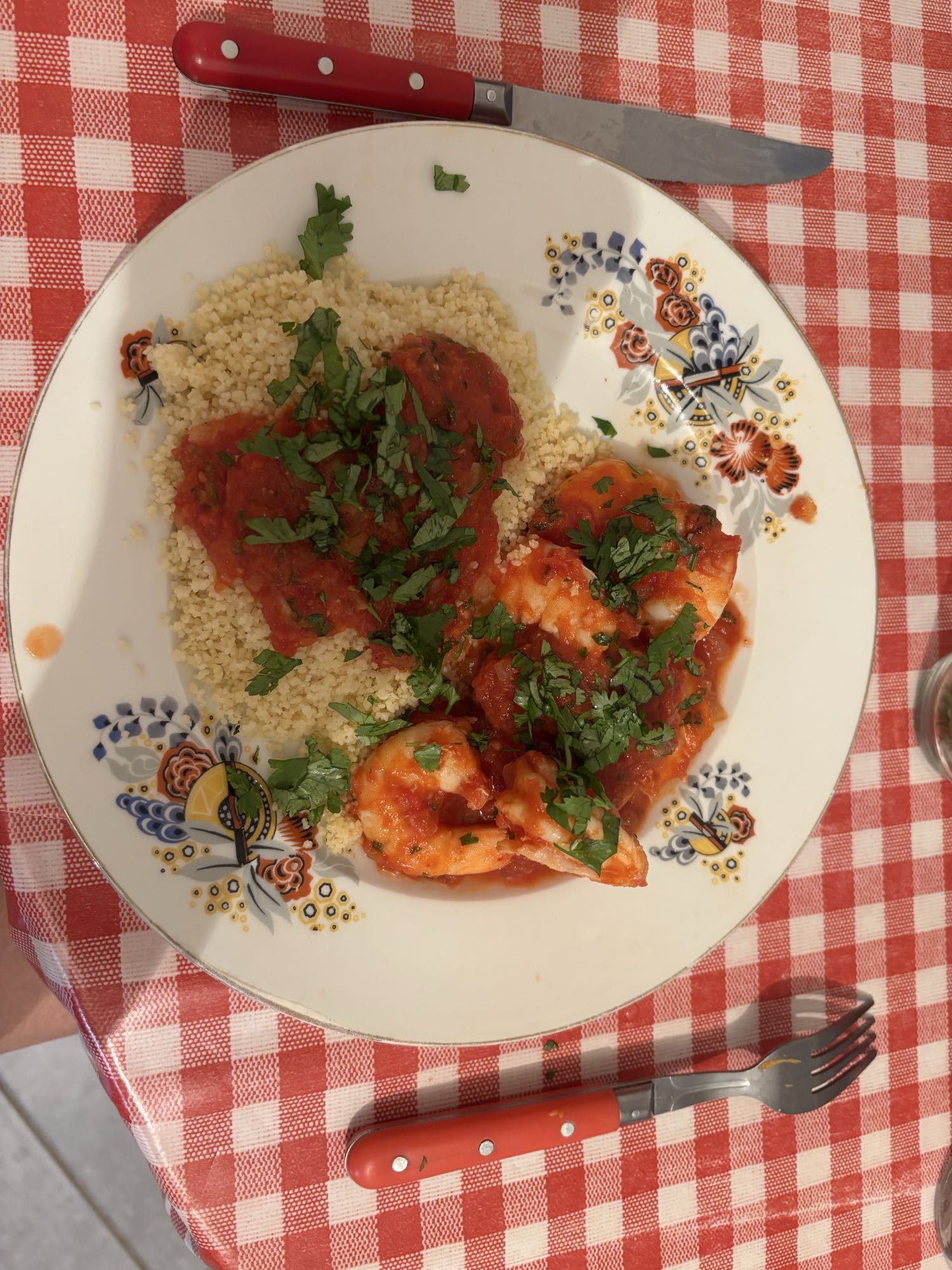 Couscous aux crevettes