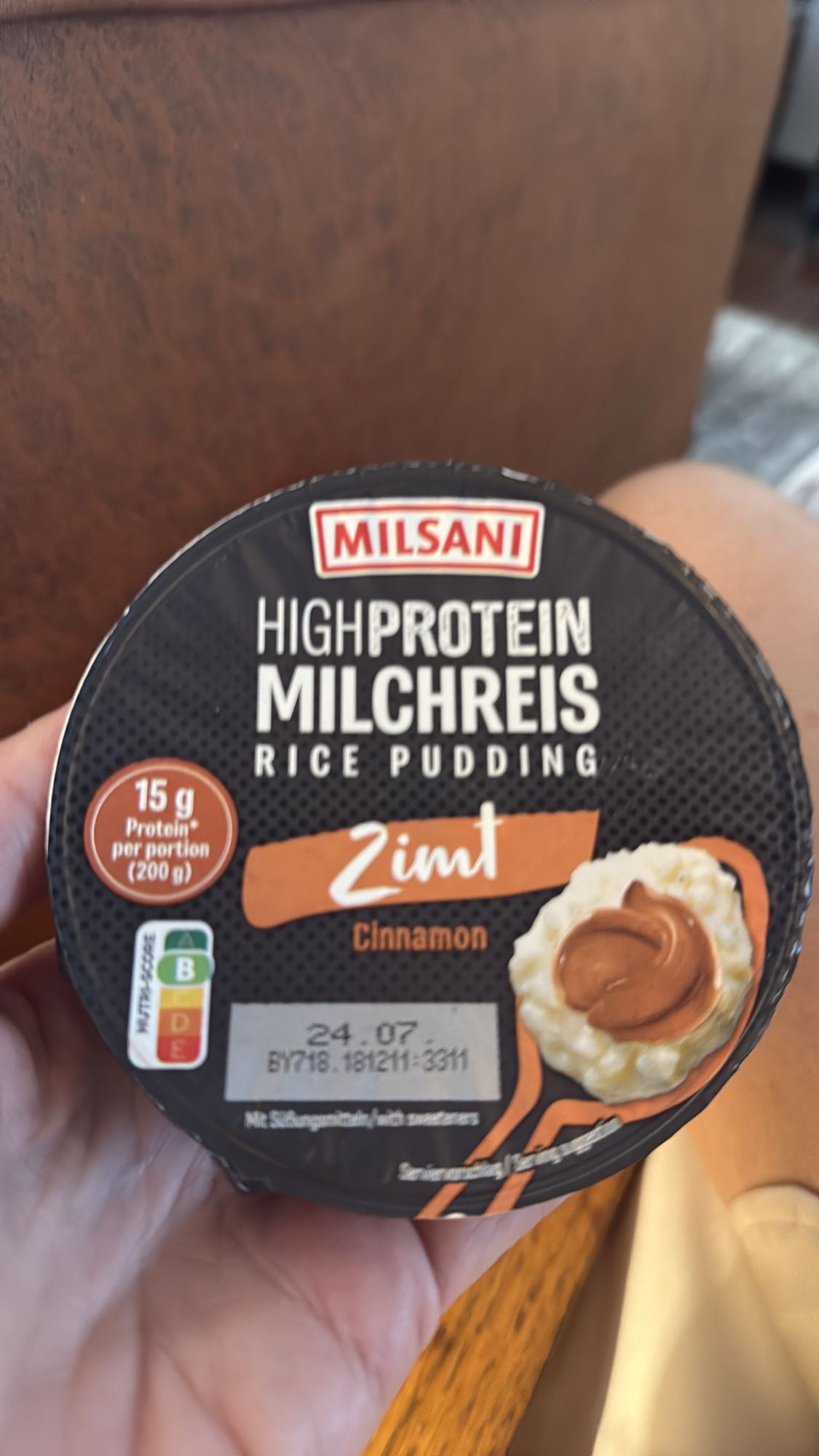 Proteïne rijstepap kaneel