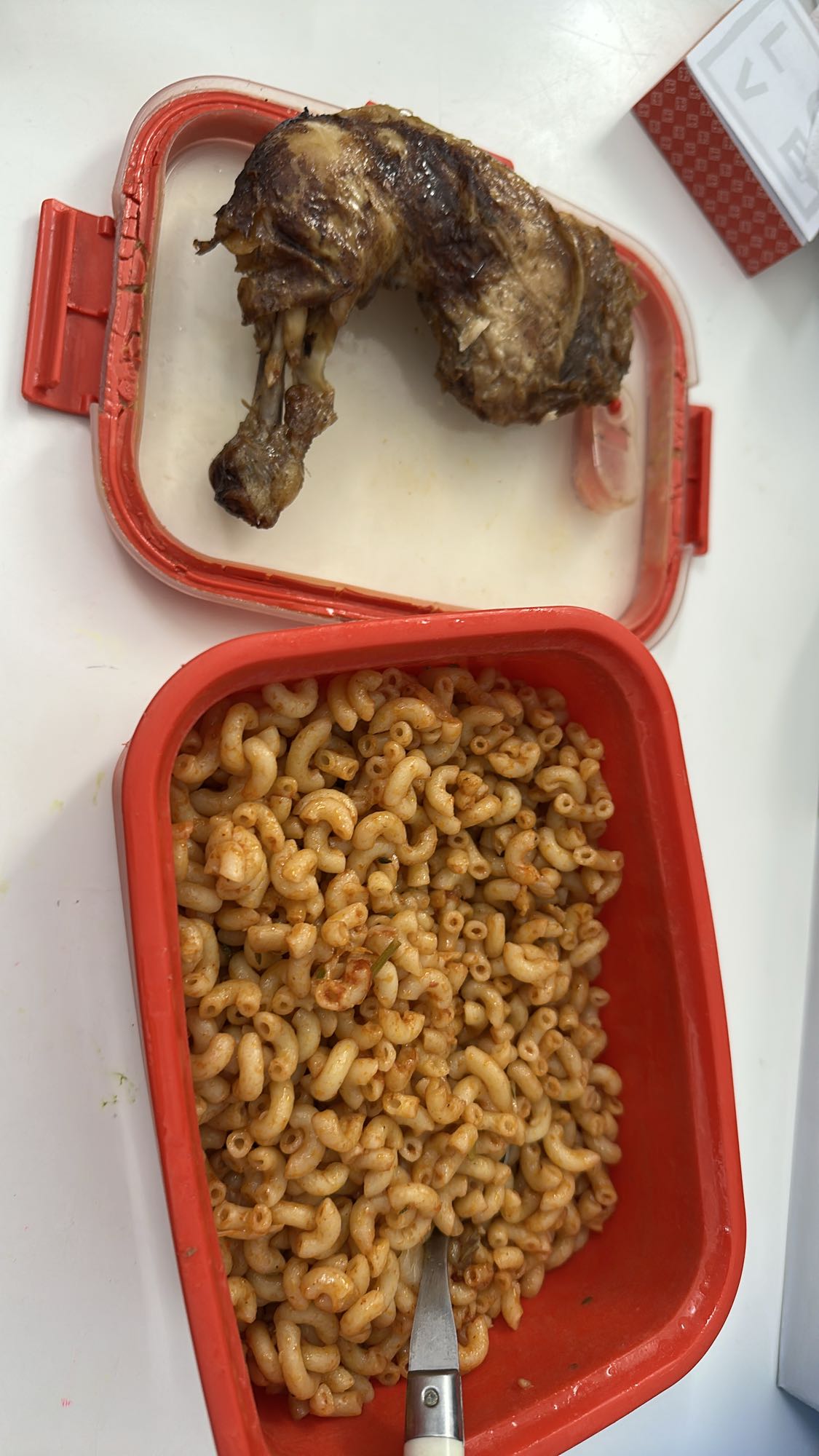 Pâtes au poulet rôti
