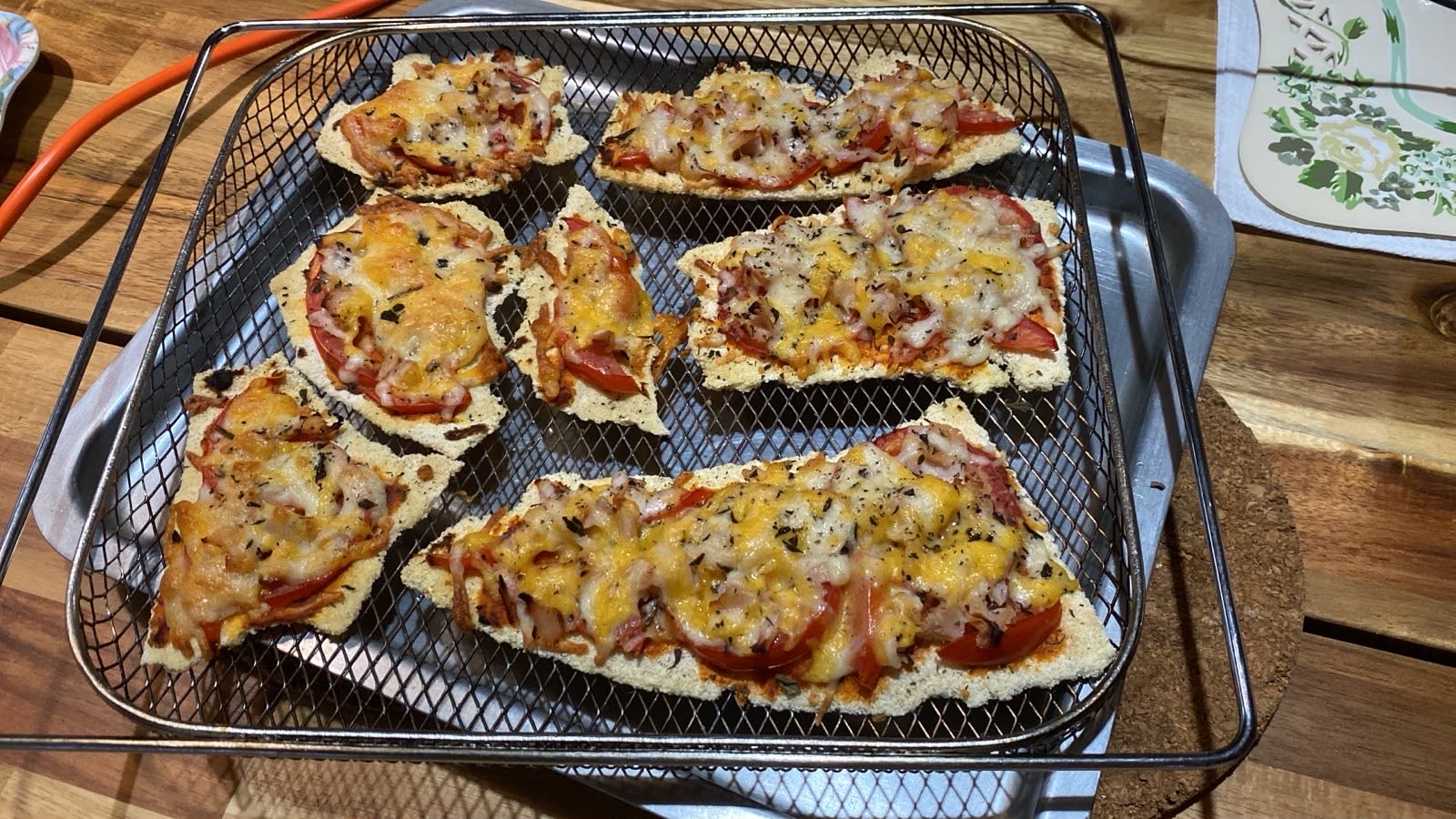 panes pizza tostados