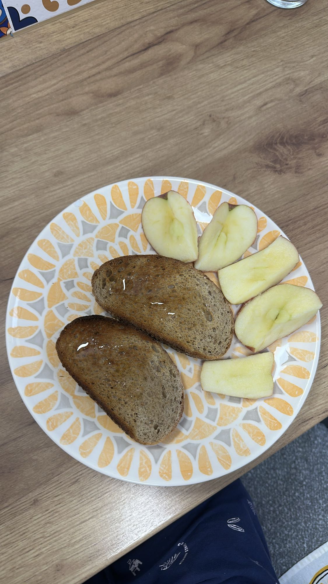 tostadas con manzana