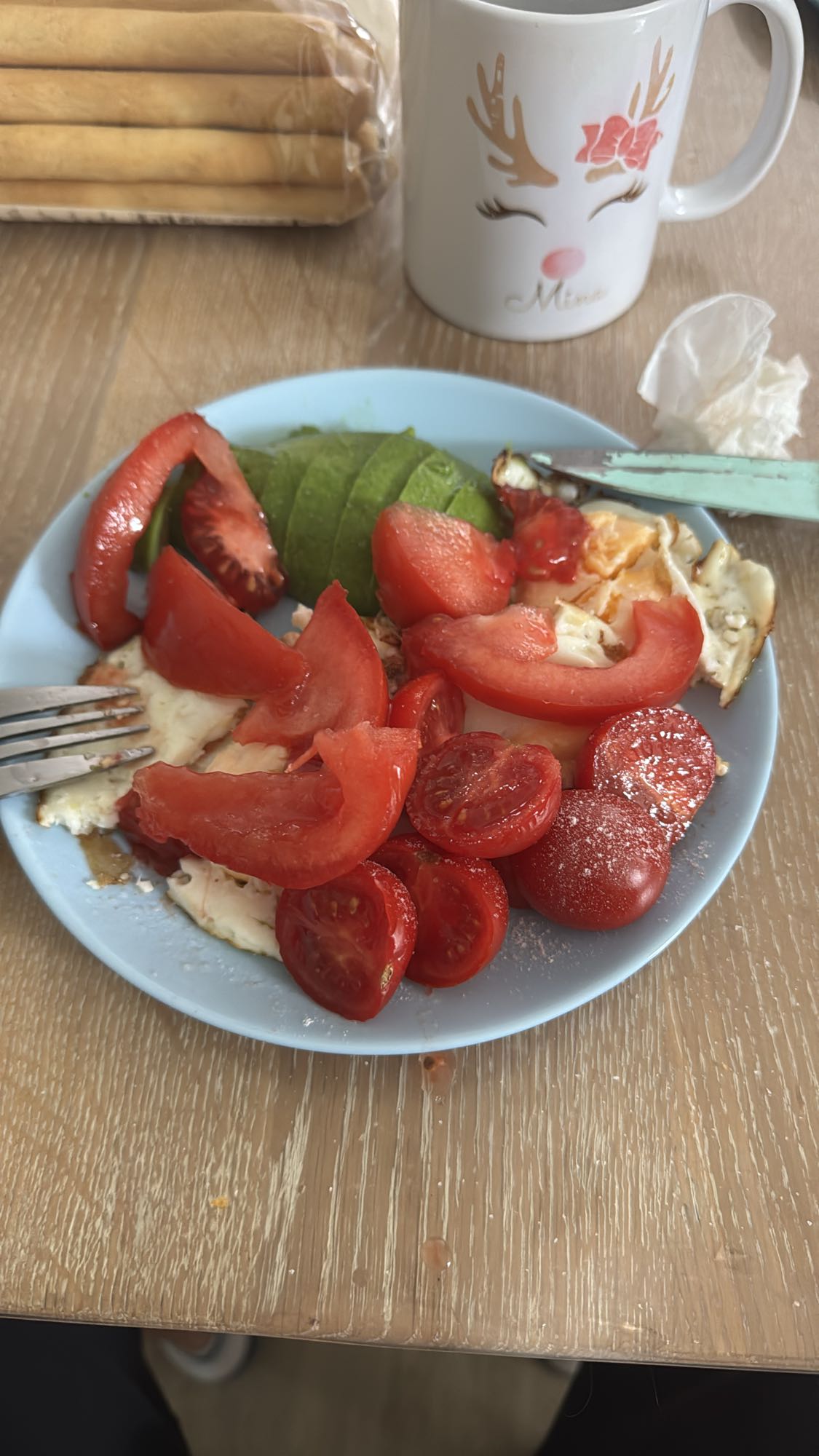 Eggs with Avocado Salad