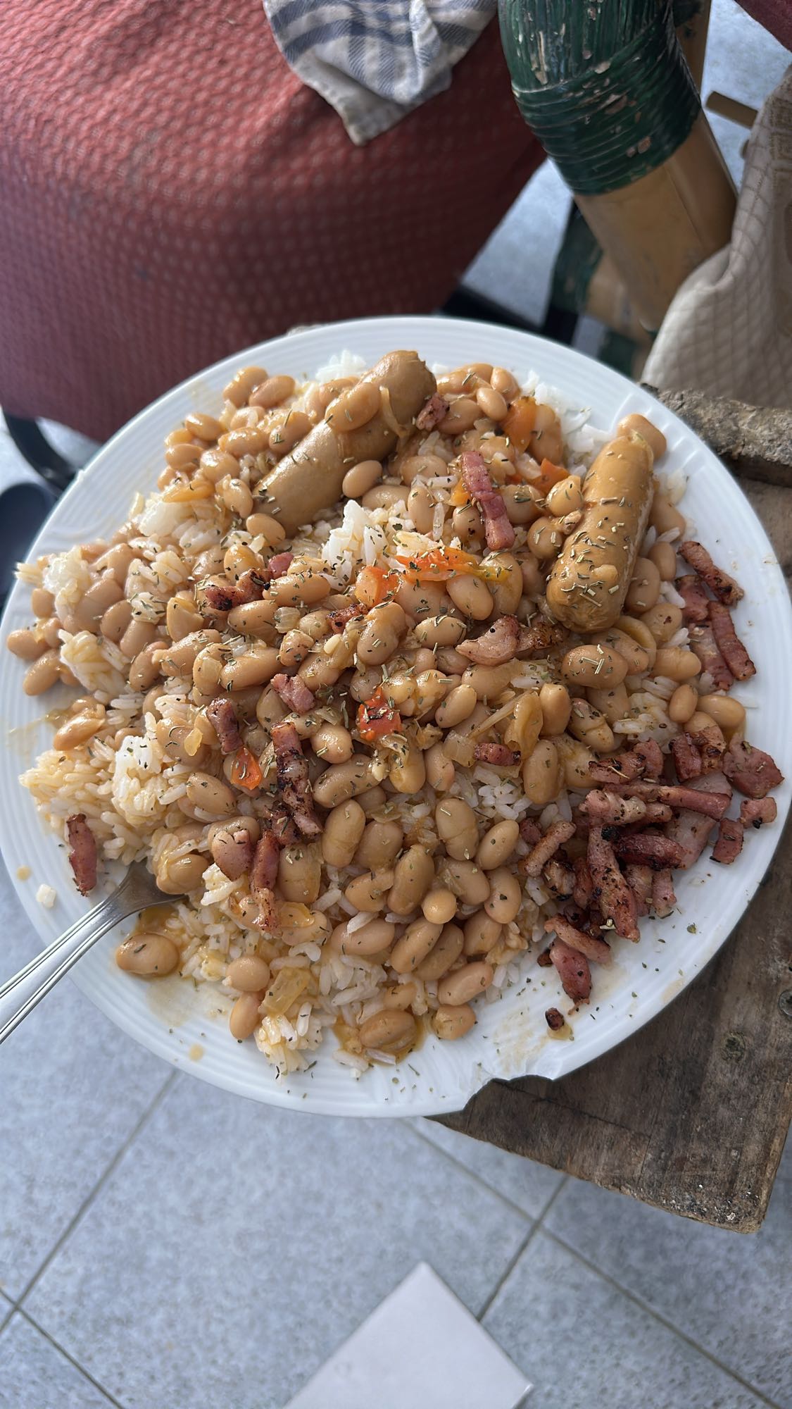 Riz haricots saucisse