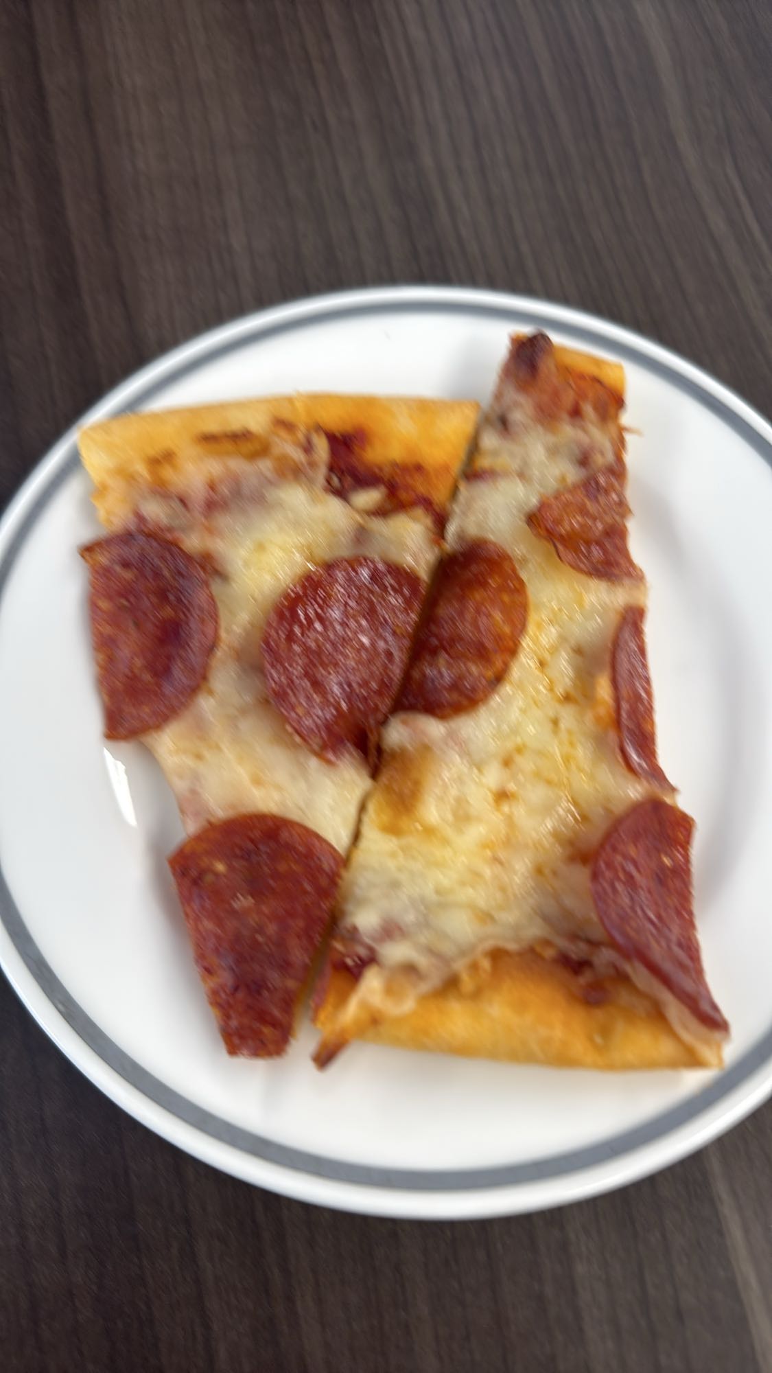 Half Pepperoni Pizza Slice Portion