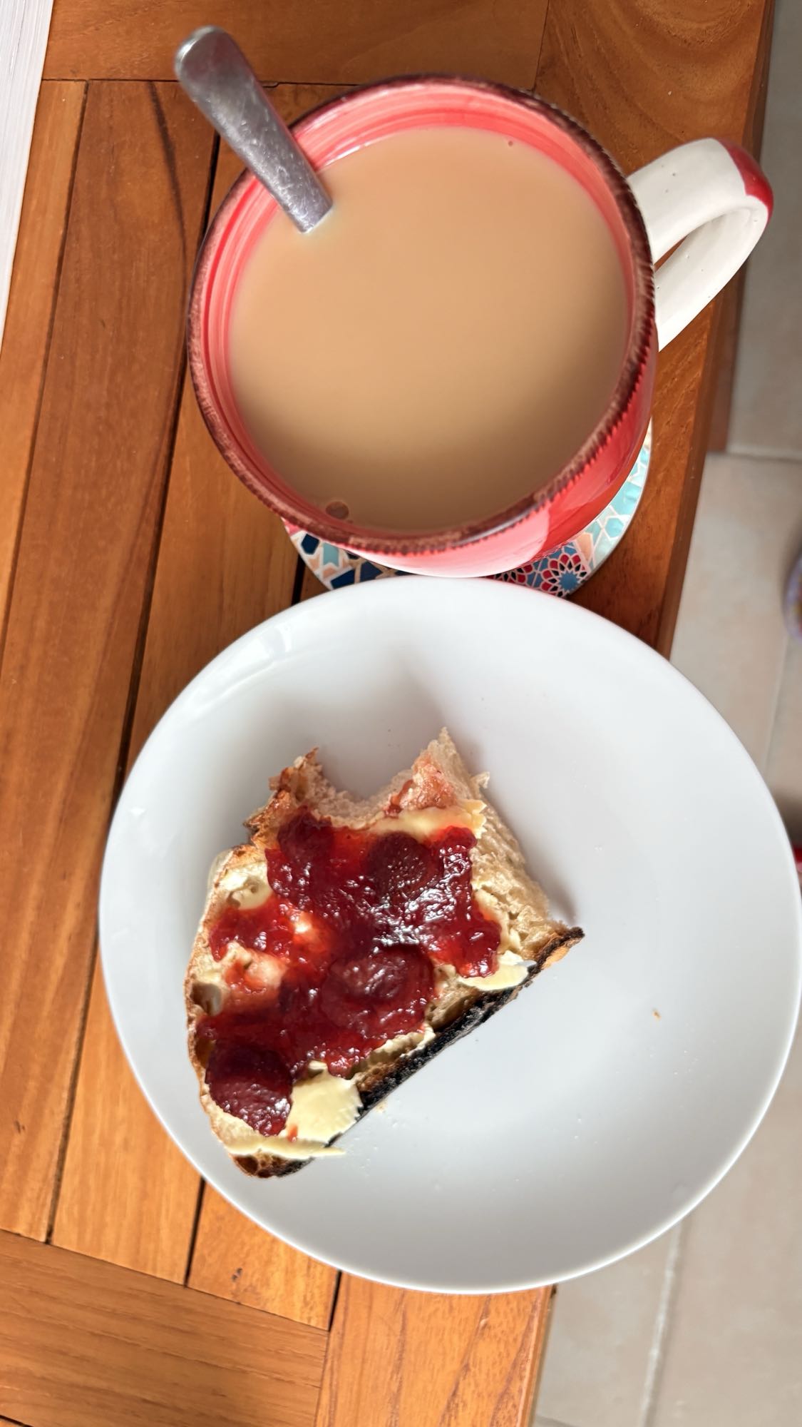 Tea with Jam Toast