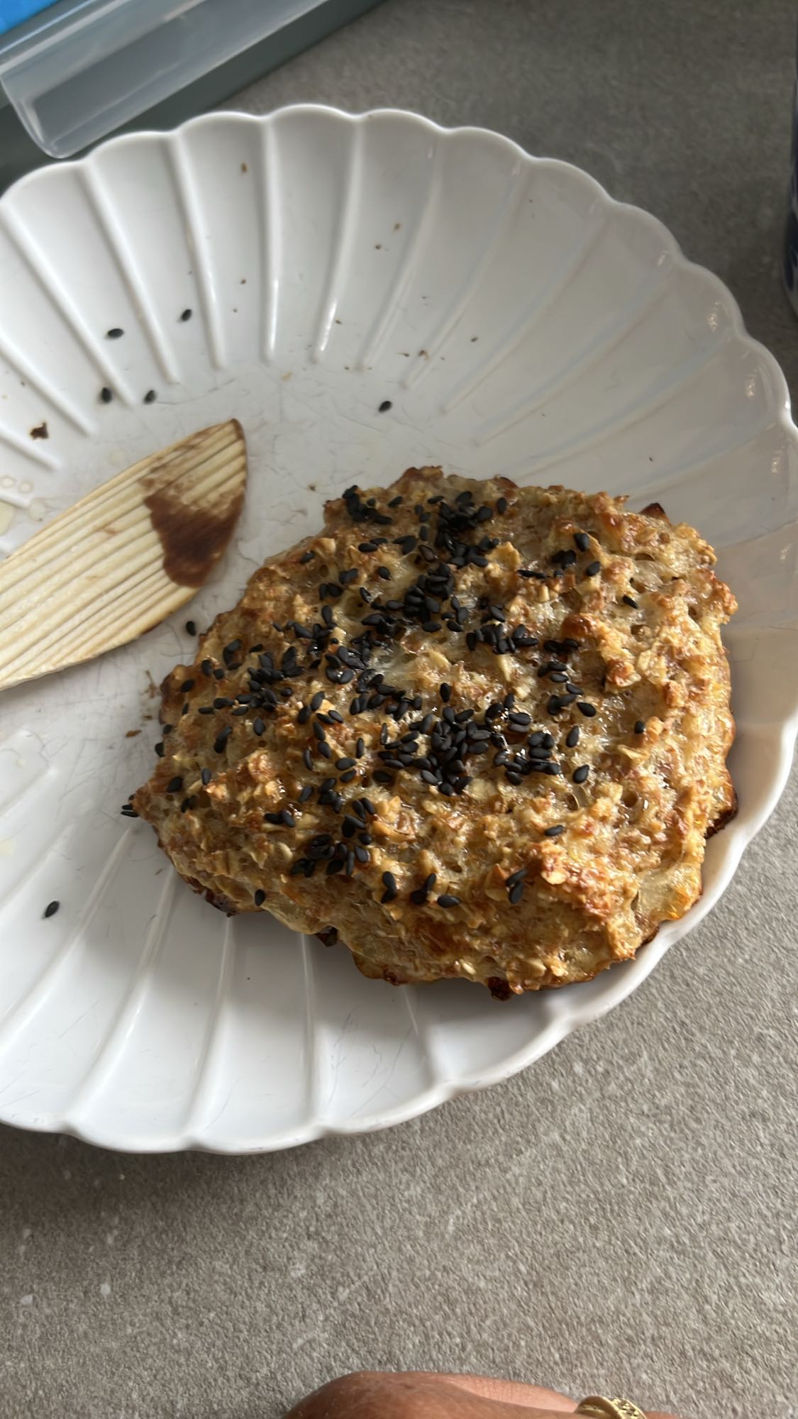 Havreplätt med sesam