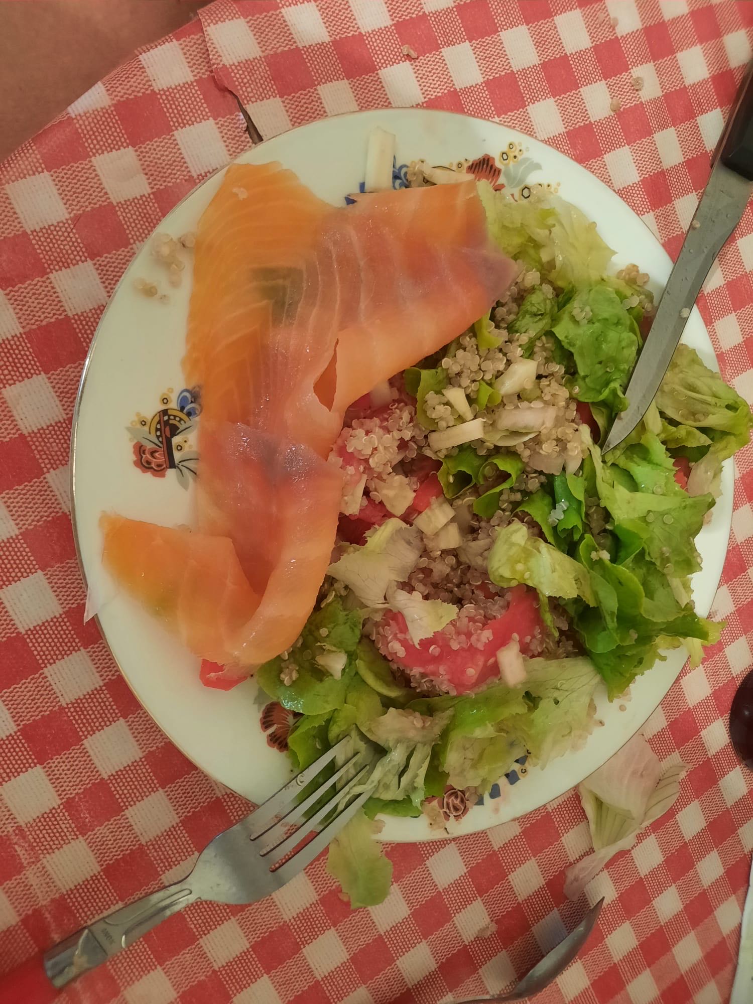 Salade saumon quinoa