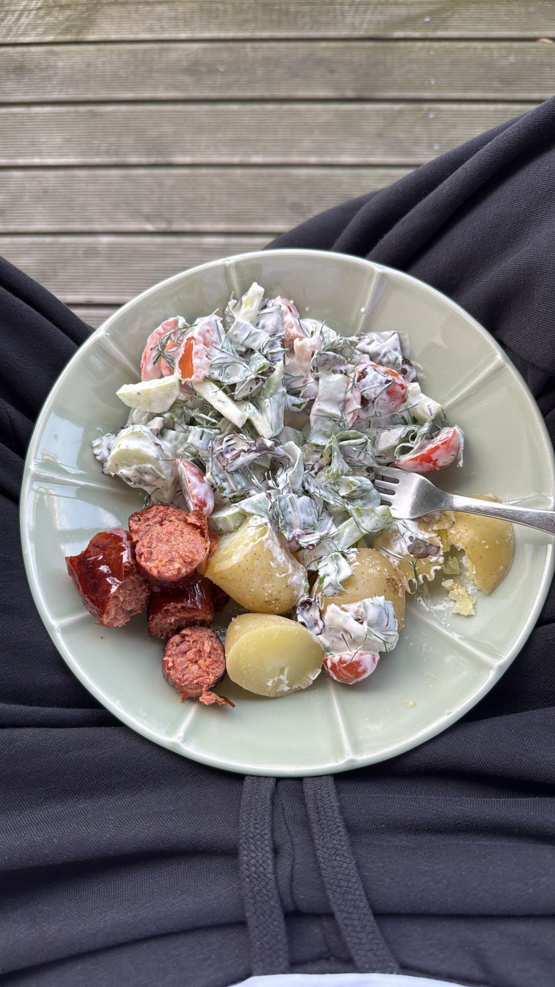 Creamy Potato Sausage Salad