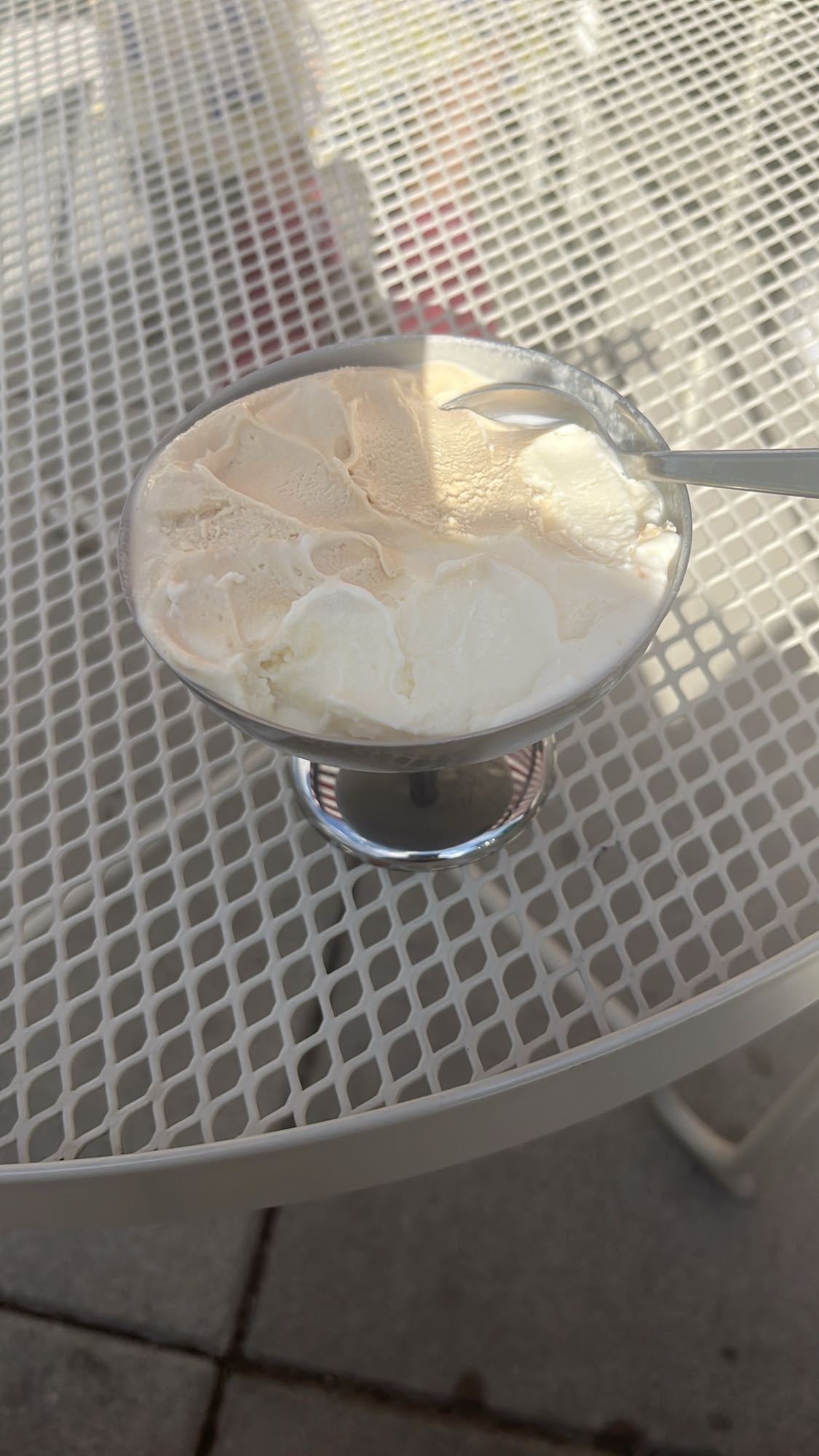 Glass med två smaker