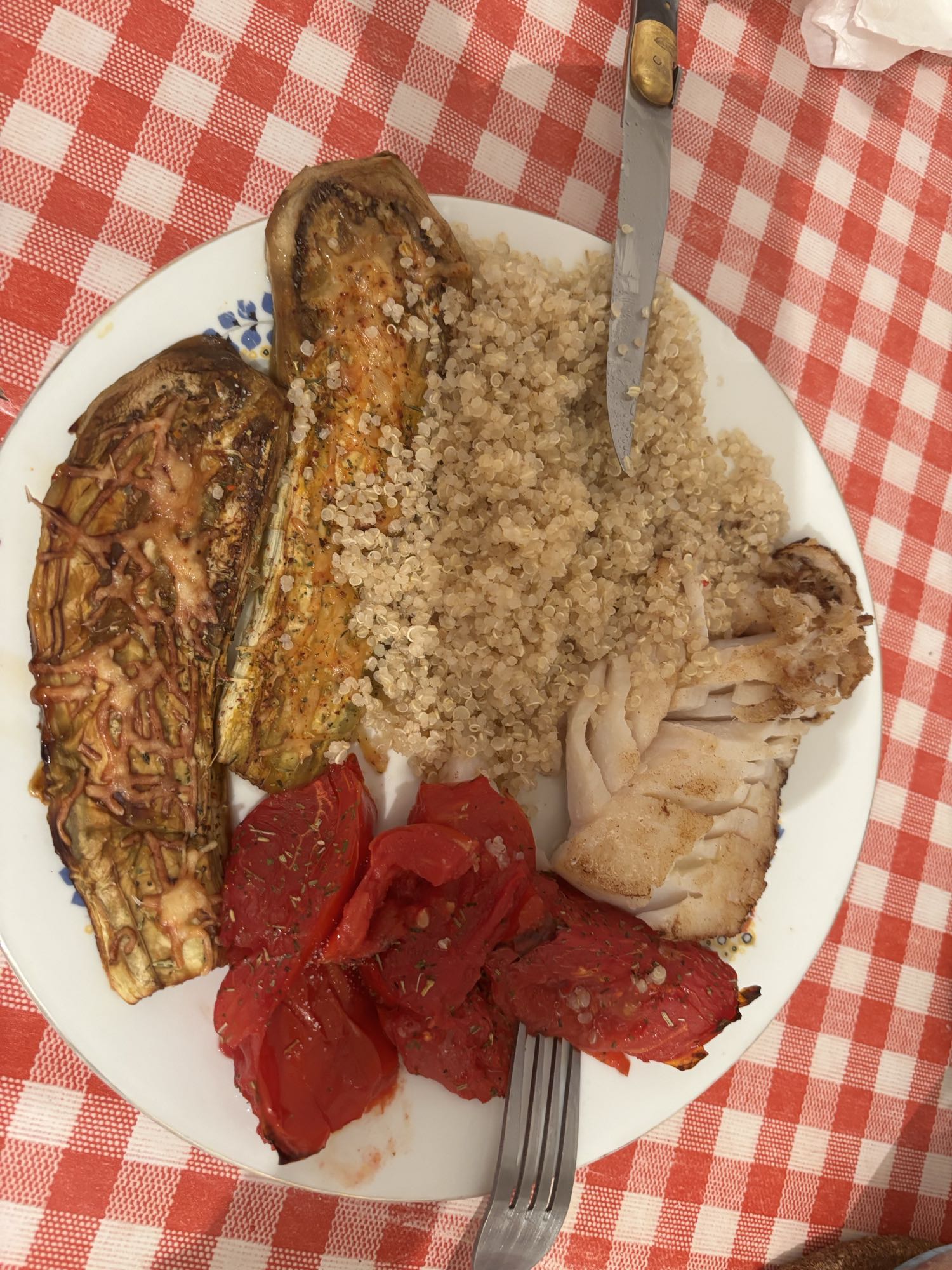 Quinoa poisson légumes