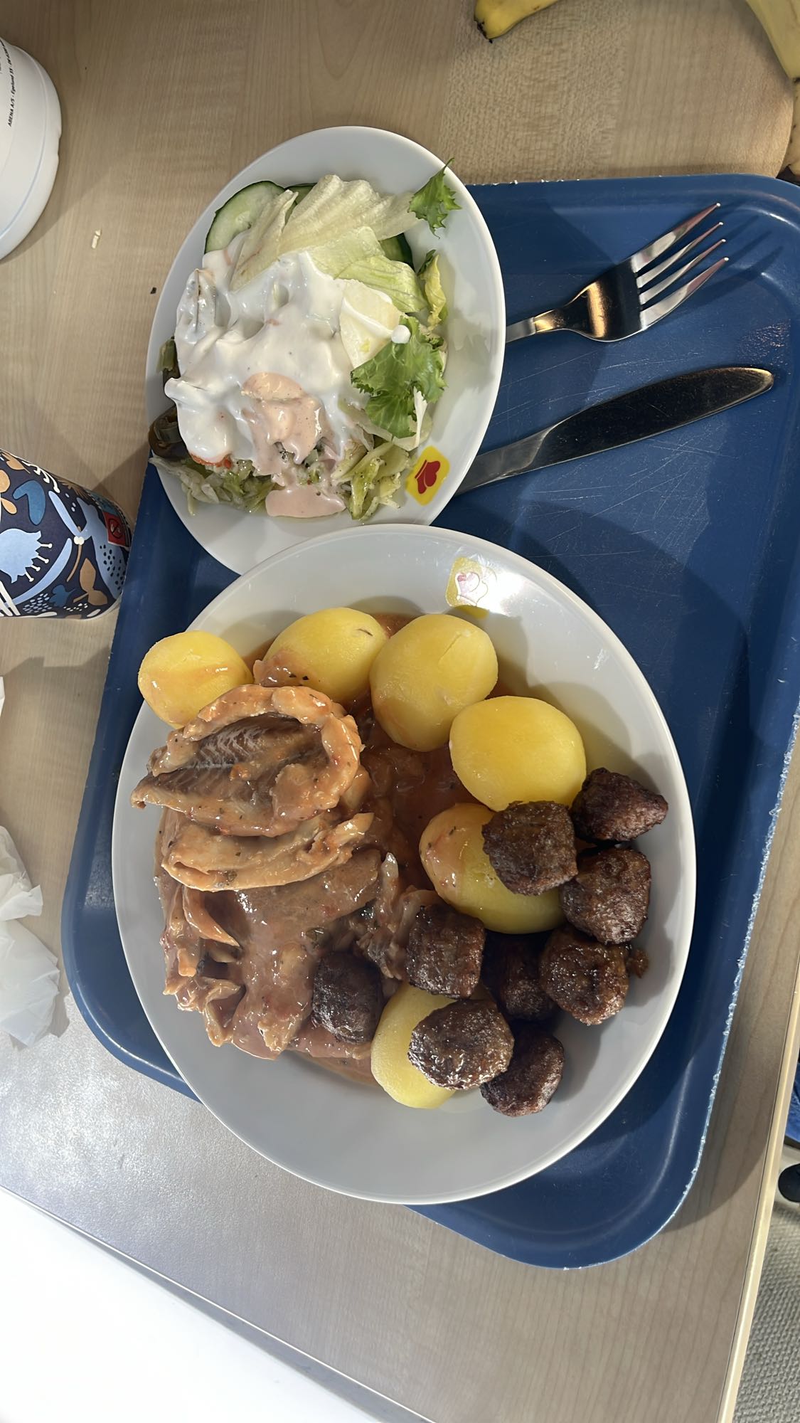 Meatballs Potatoes Salad
