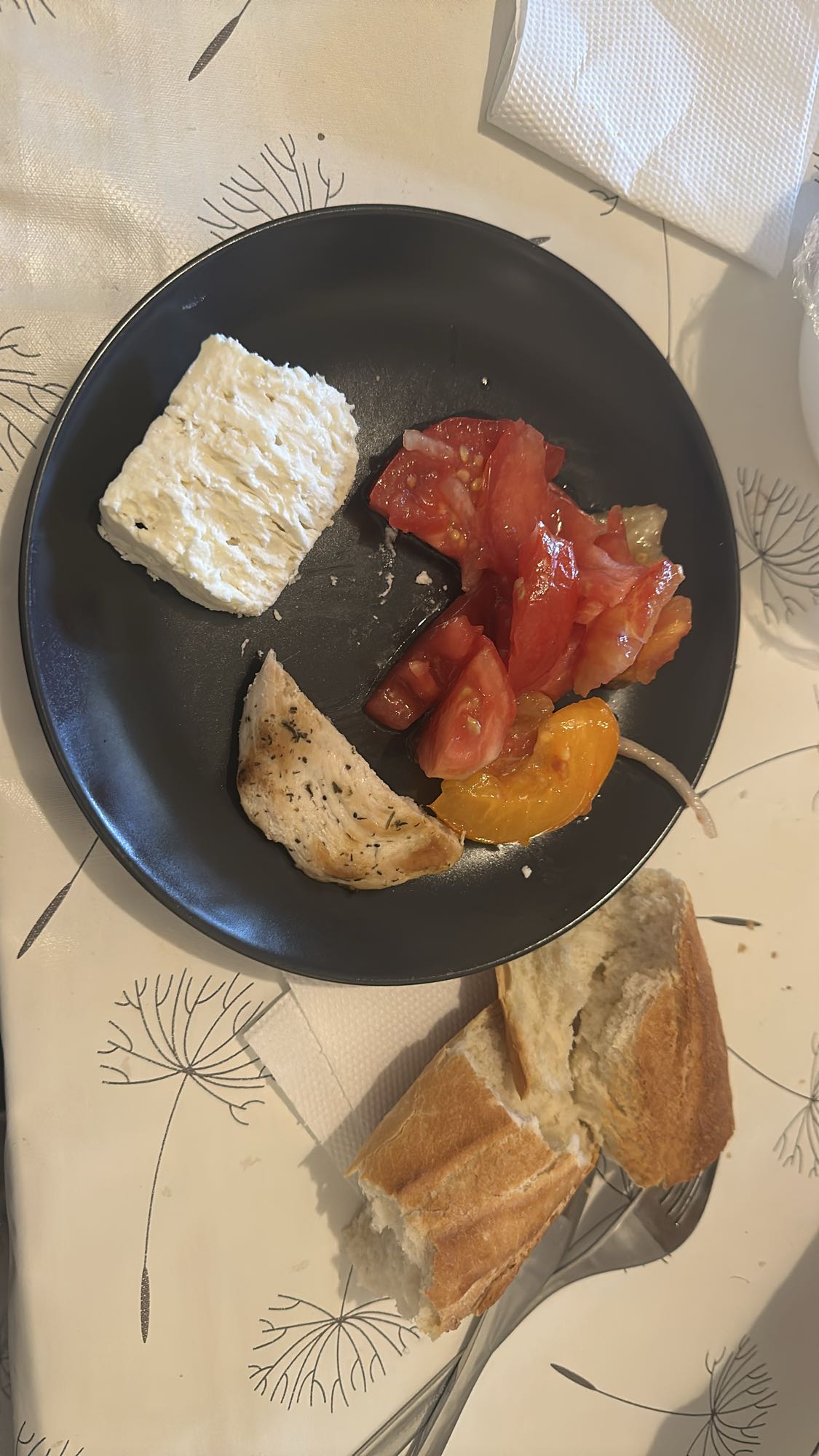 Chicken Feta Tomato Plate